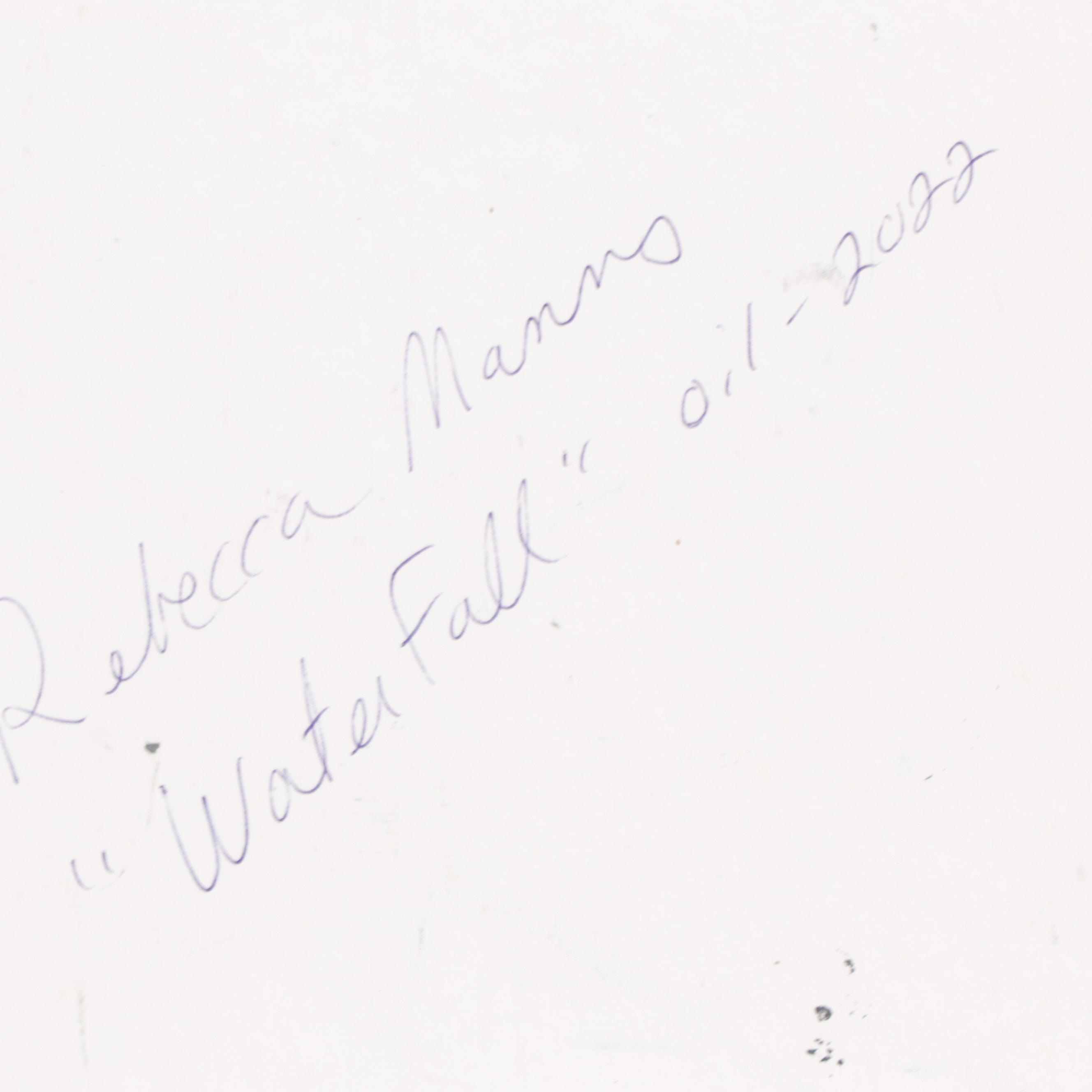 Rebecca Manns Oil Painting "Water Fall," 2022