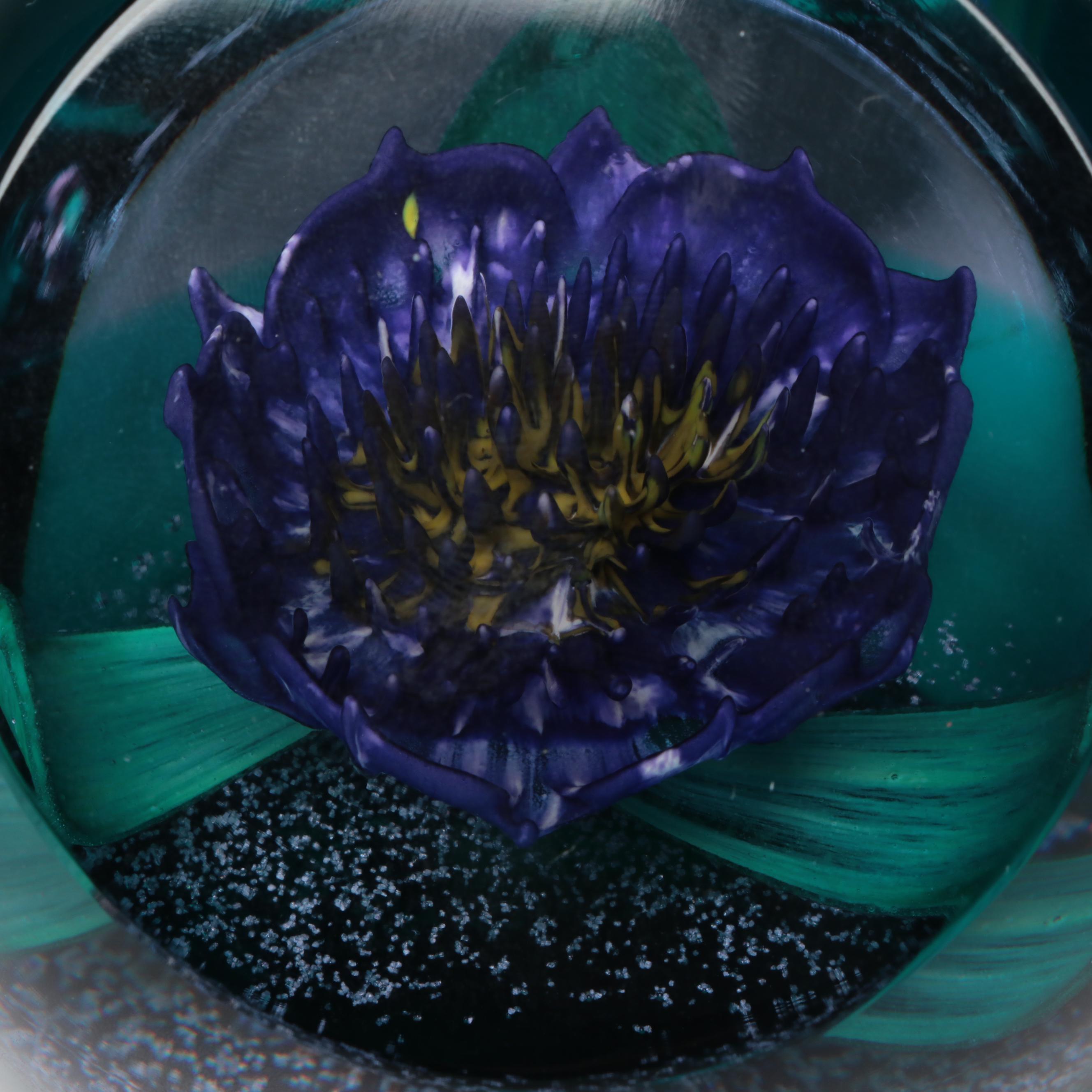 Caithness "Saracen", "Tropicana", and "Saladin" Blown Art Glass Paperweights