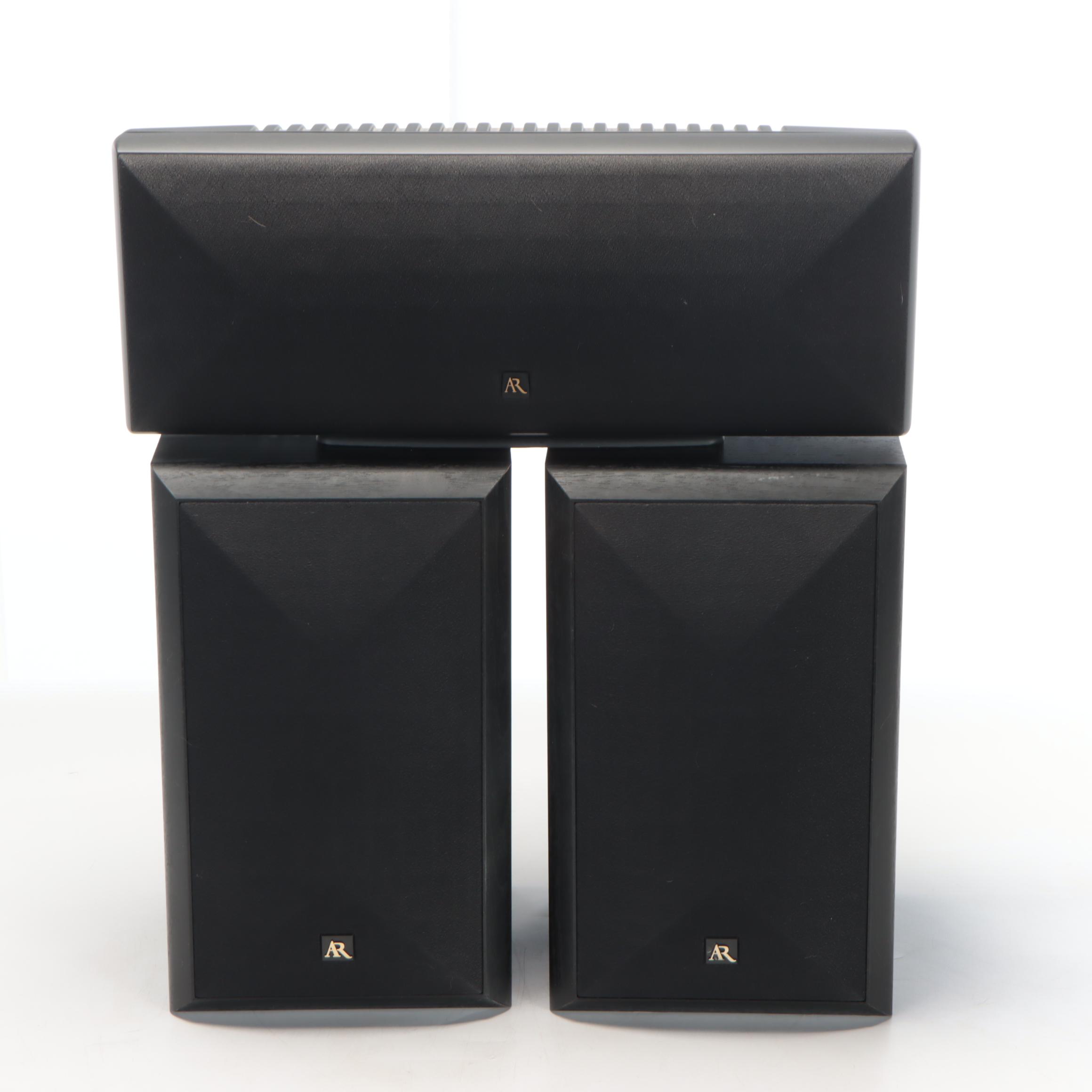 Acoustic Research AR4C Center Channel With Pair of AR15 Loudspeakers