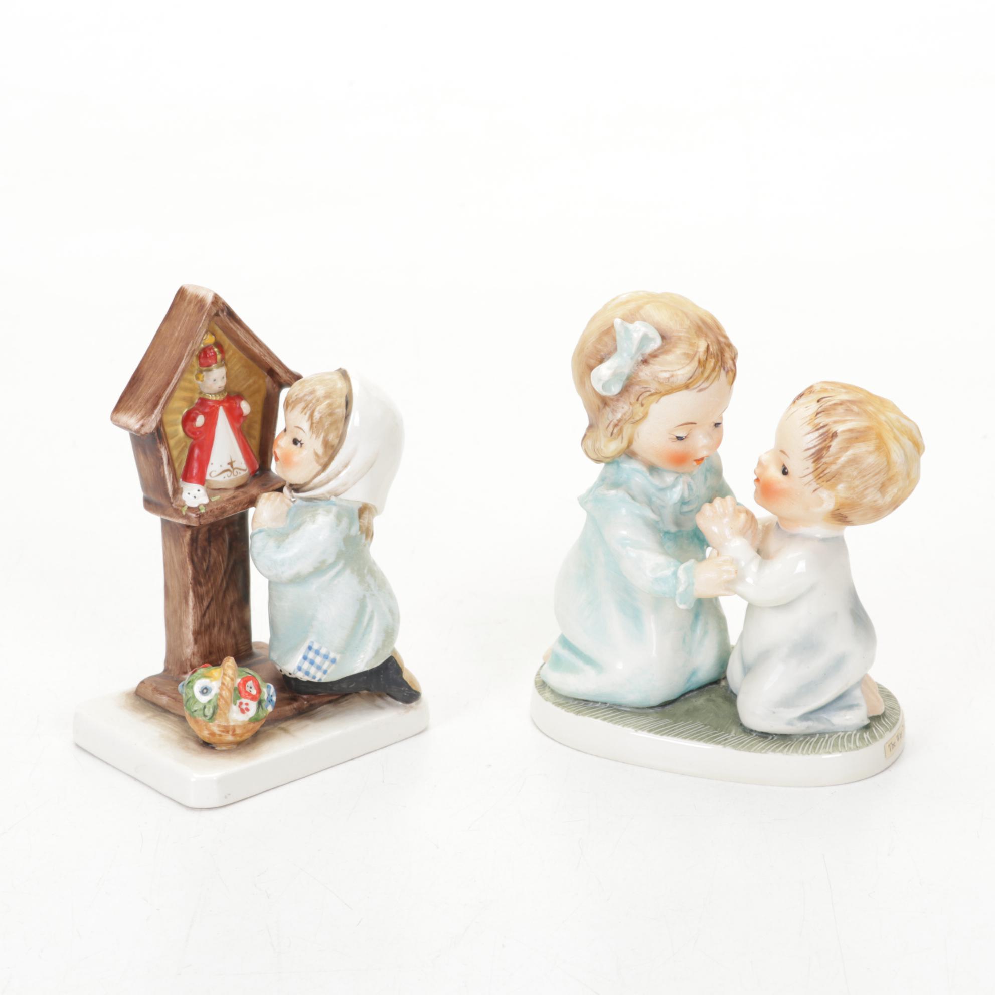 Goebel Charlot Byj Blonde Figurines, Late 20th Century