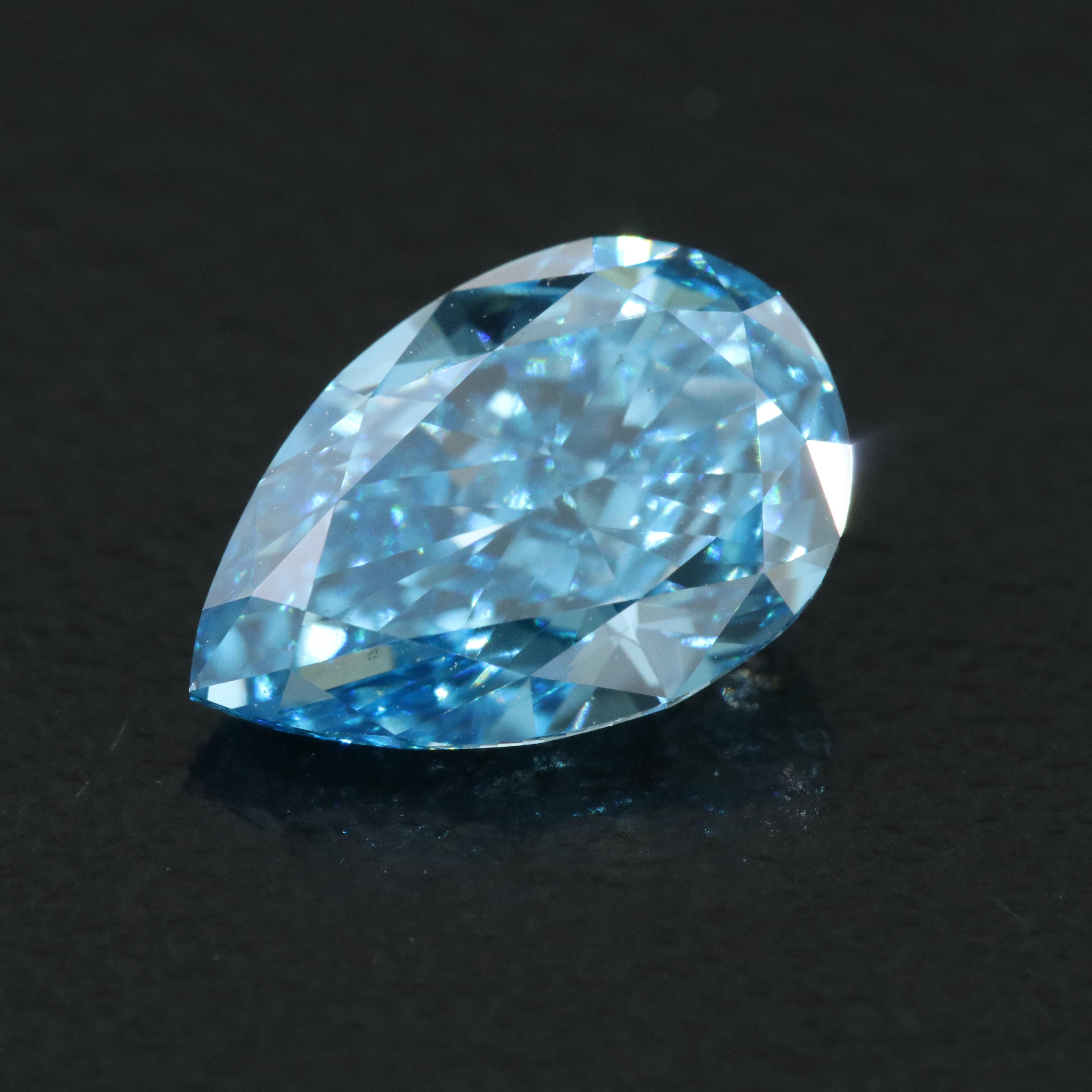 Loose 2.14 CT Fancy Dark Blue Diamond
