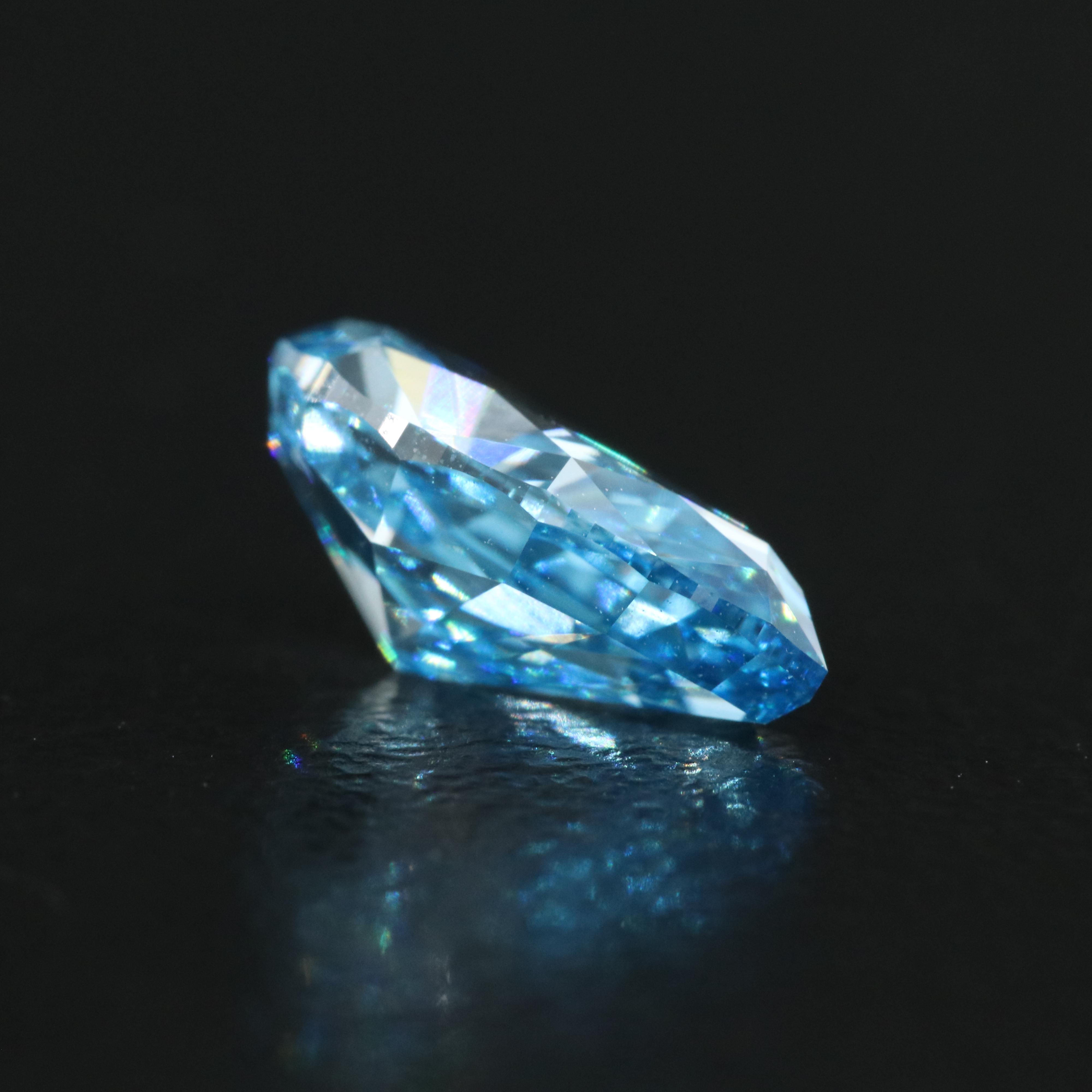 Loose 2.14 CT Fancy Dark Blue Diamond