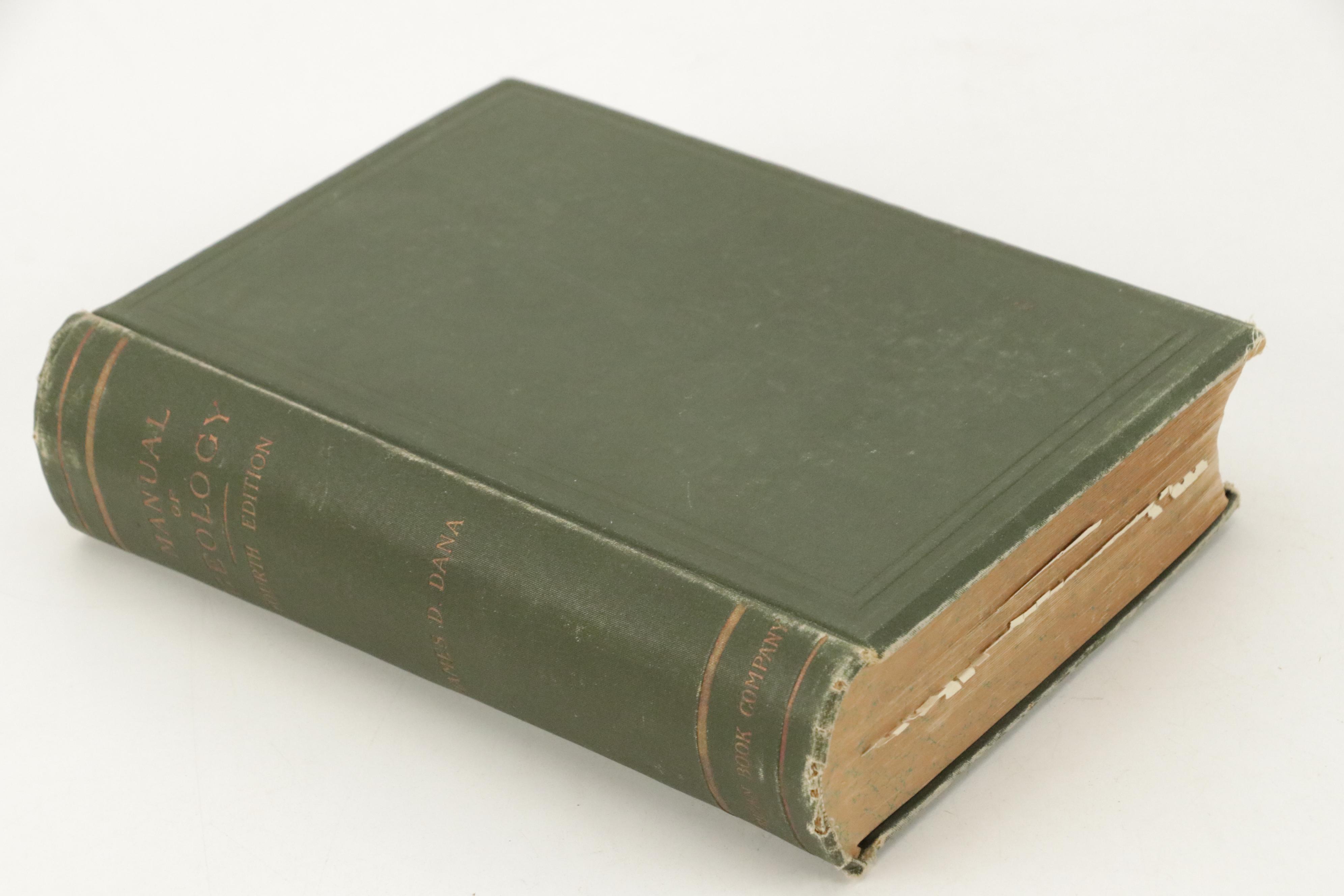 Illustrated "Manual of Geology" by James D. Dana with "The Water World"