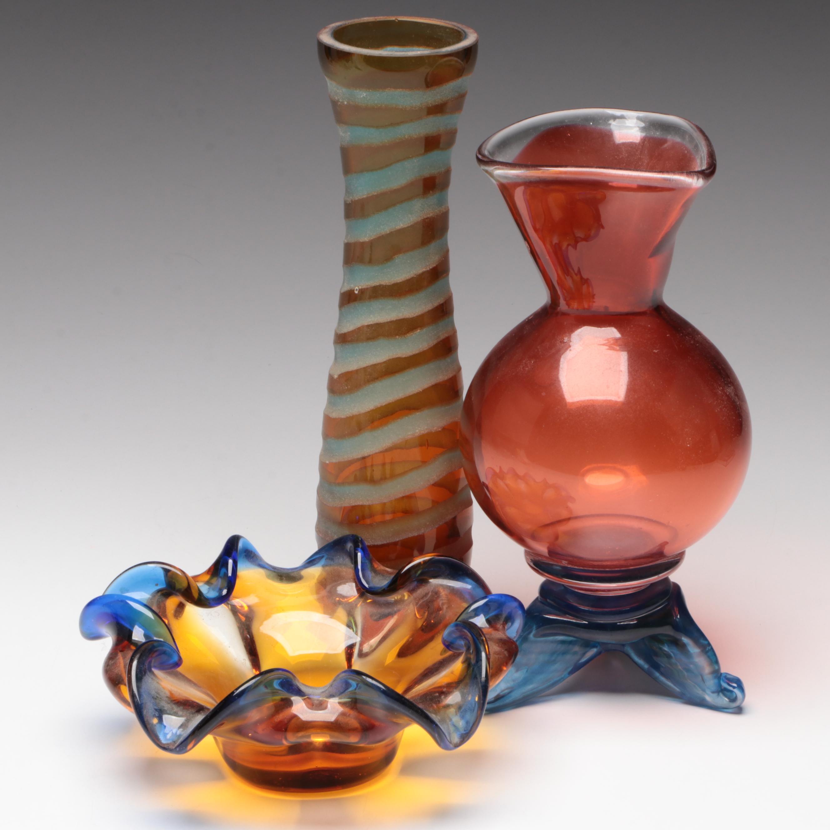 Art Glass Vases and Bowls