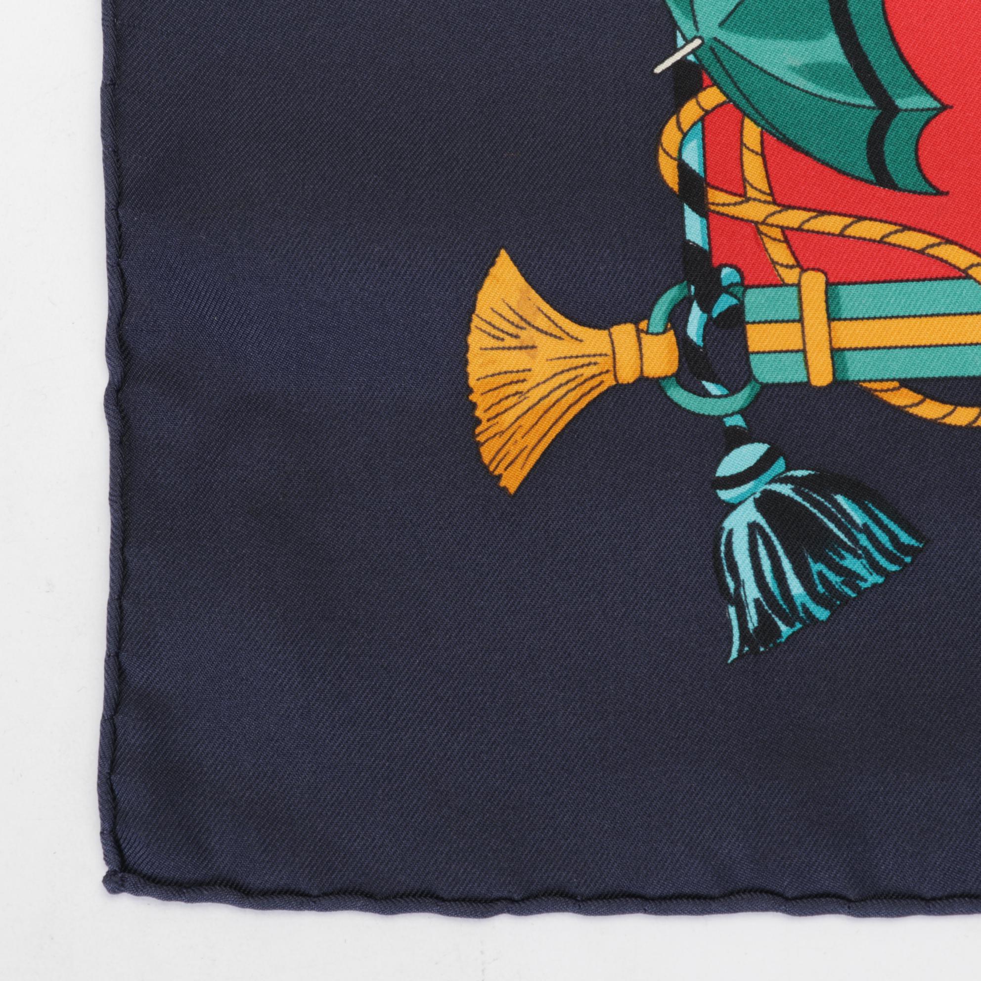 Hermès "Ombrelles et Parapluies" Silk Scarf by Hubert de Watrigant