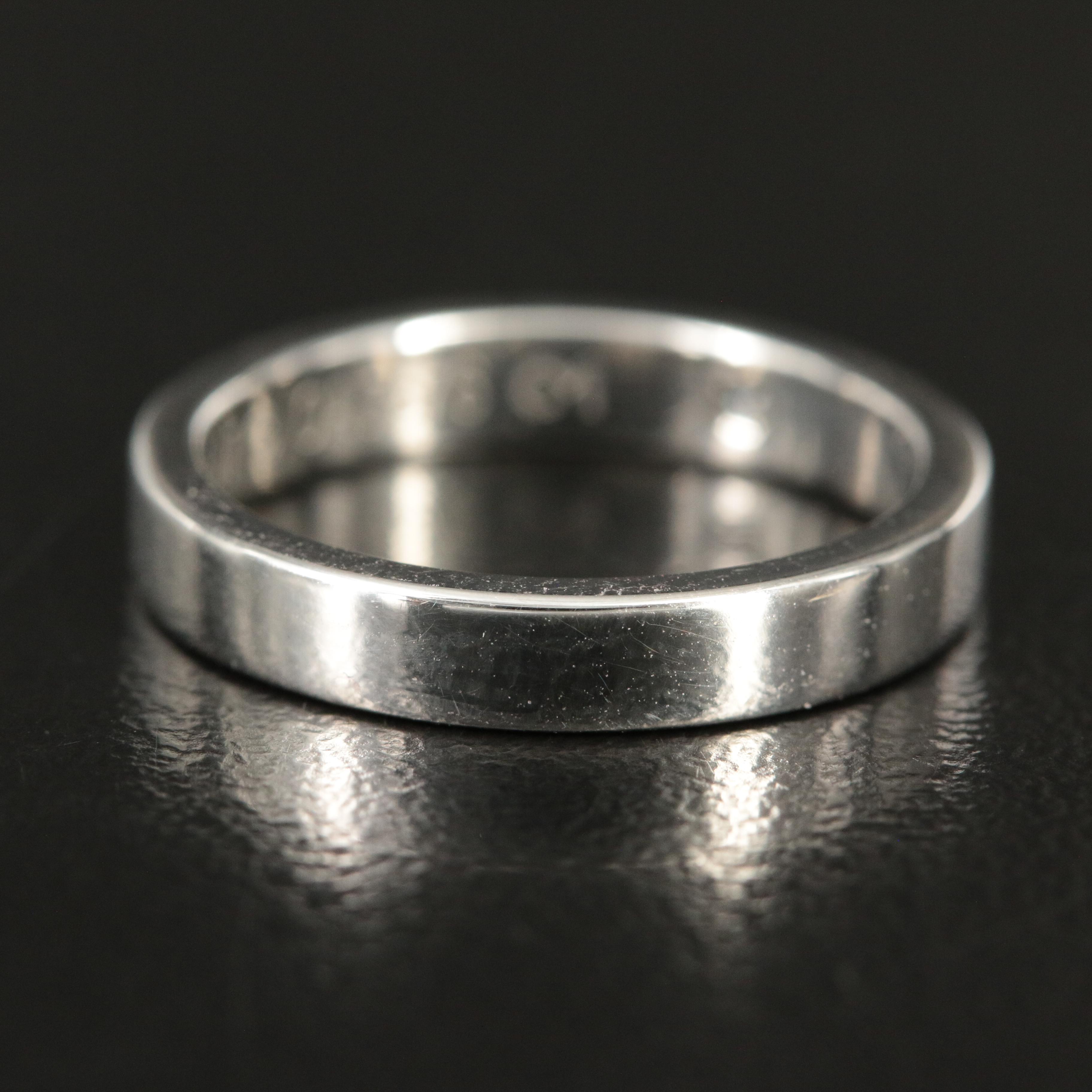 Cartier "C de Cartier" Platinum Band with Diamond Accent