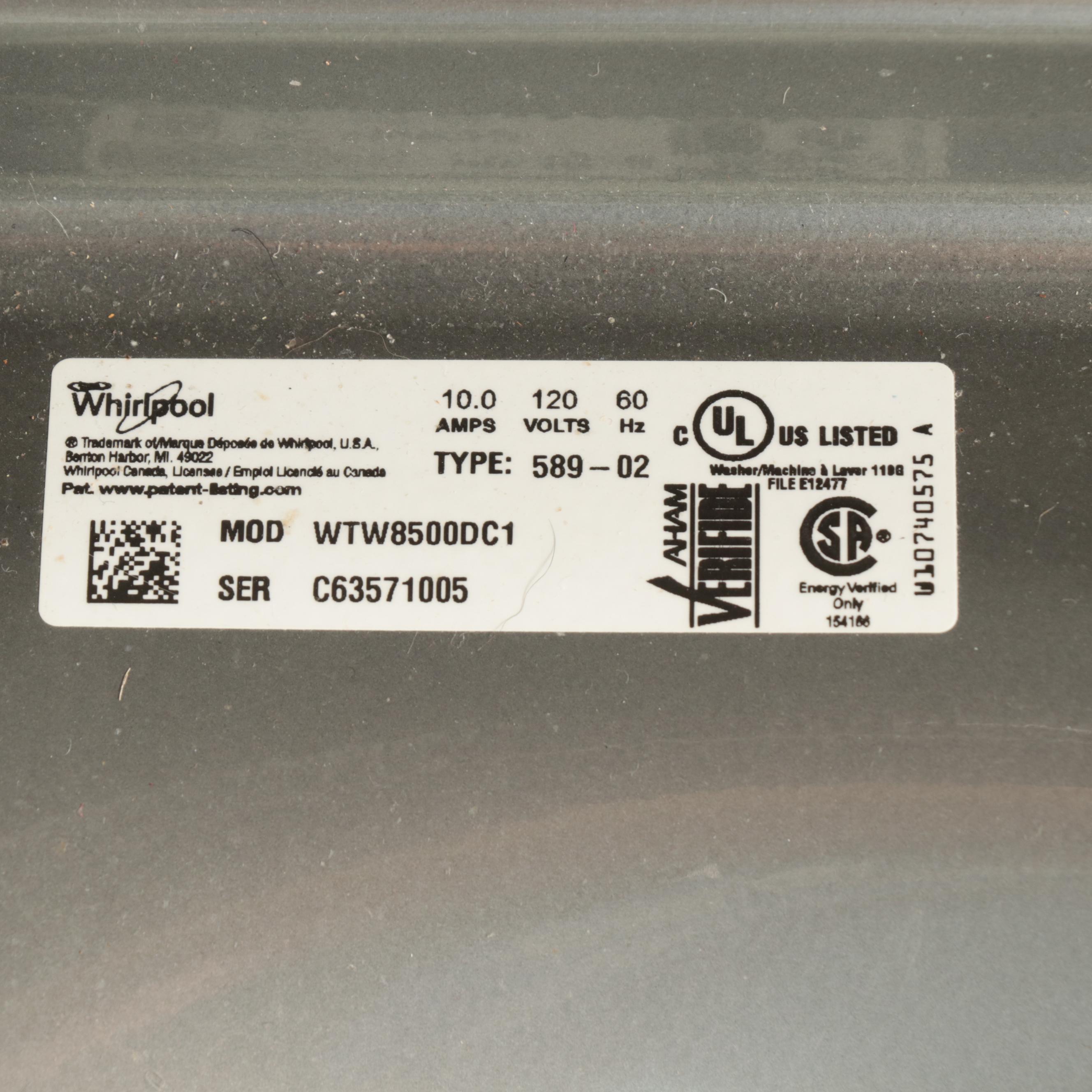 Whirlpool 5.3 Cu. Ft. HE Top Load Washer