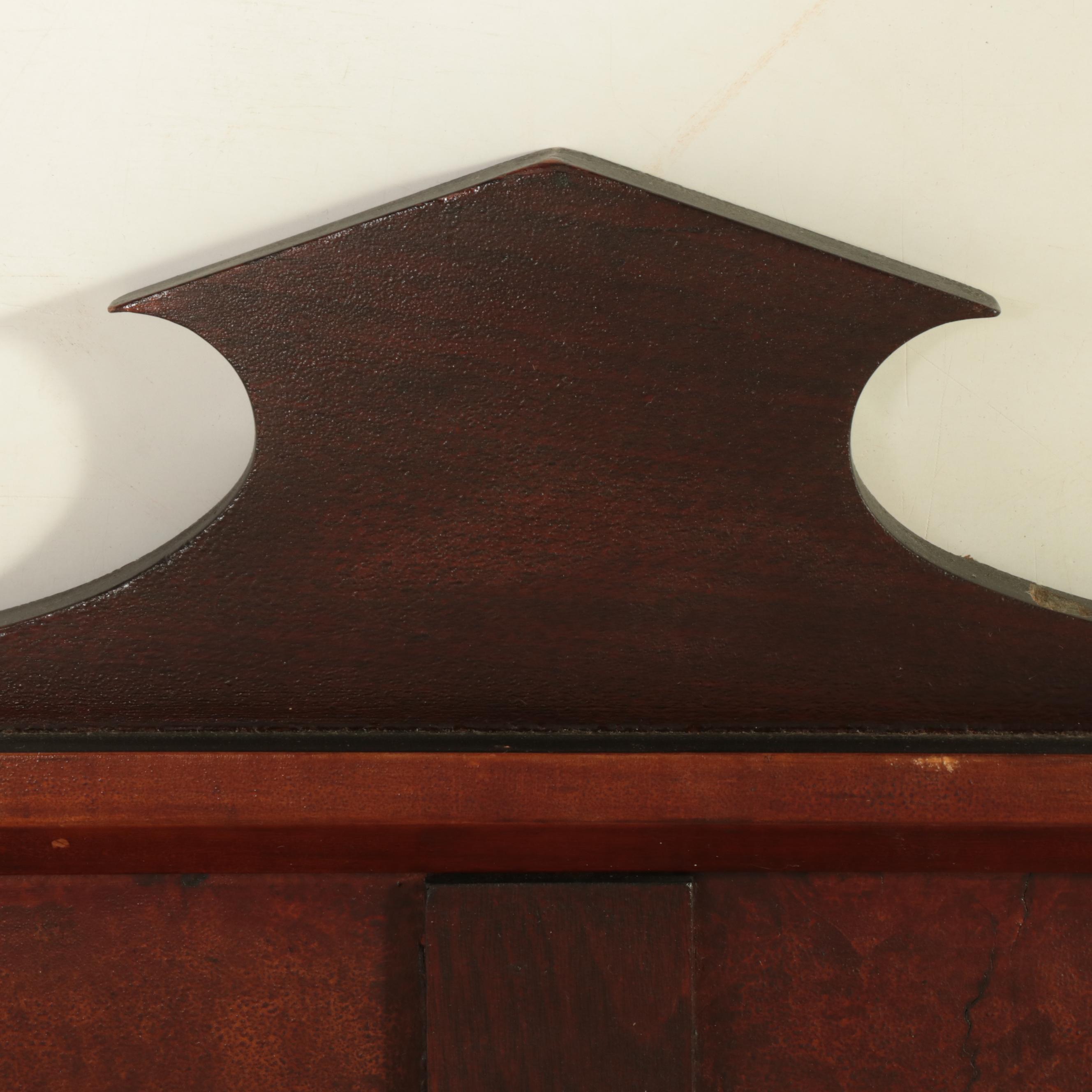 Late Victorian Mixed Hardwoods Hall Mirror