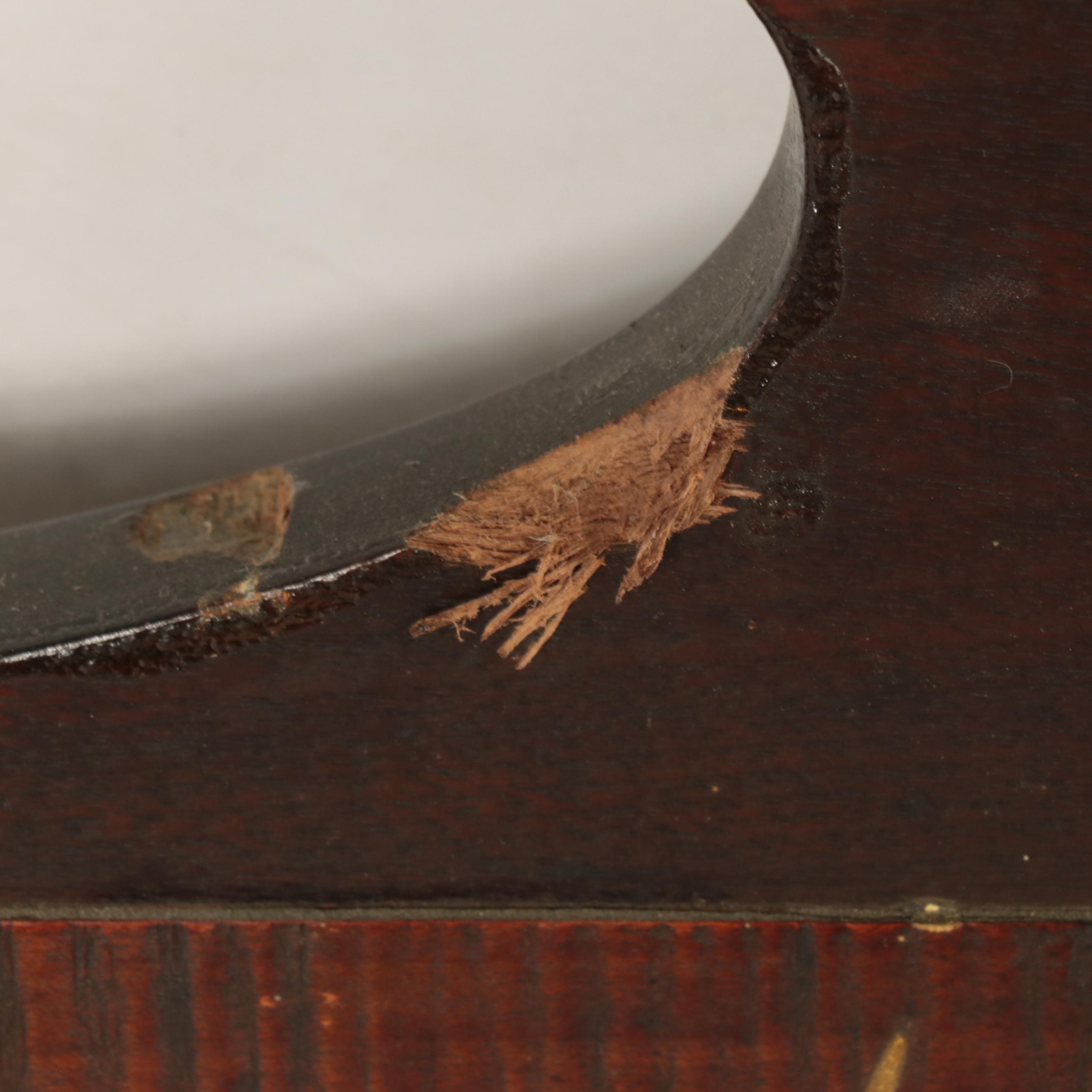 Late Victorian Mixed Hardwoods Hall Mirror