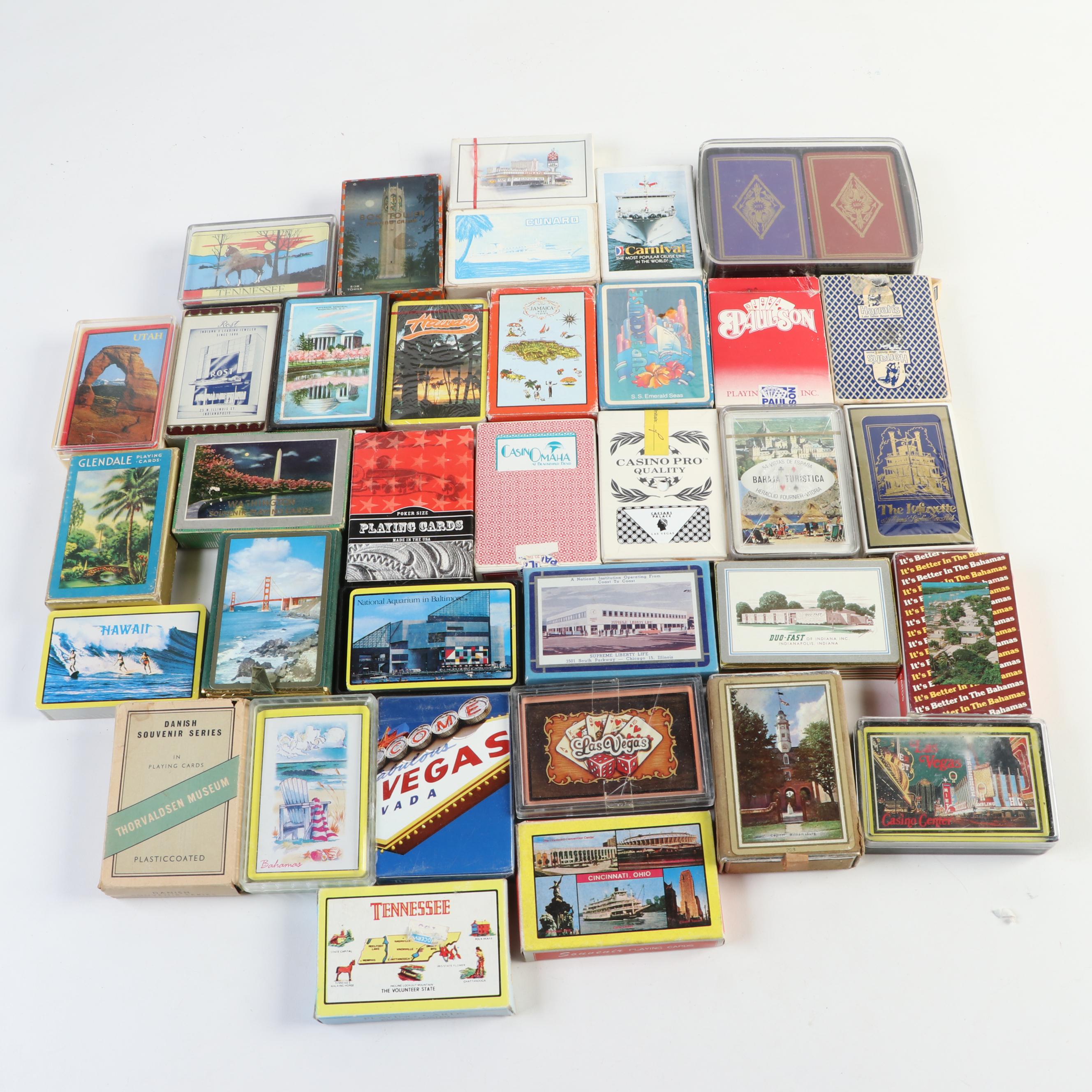 Destination and Travel Souvenir Playing Card Decks EBTH