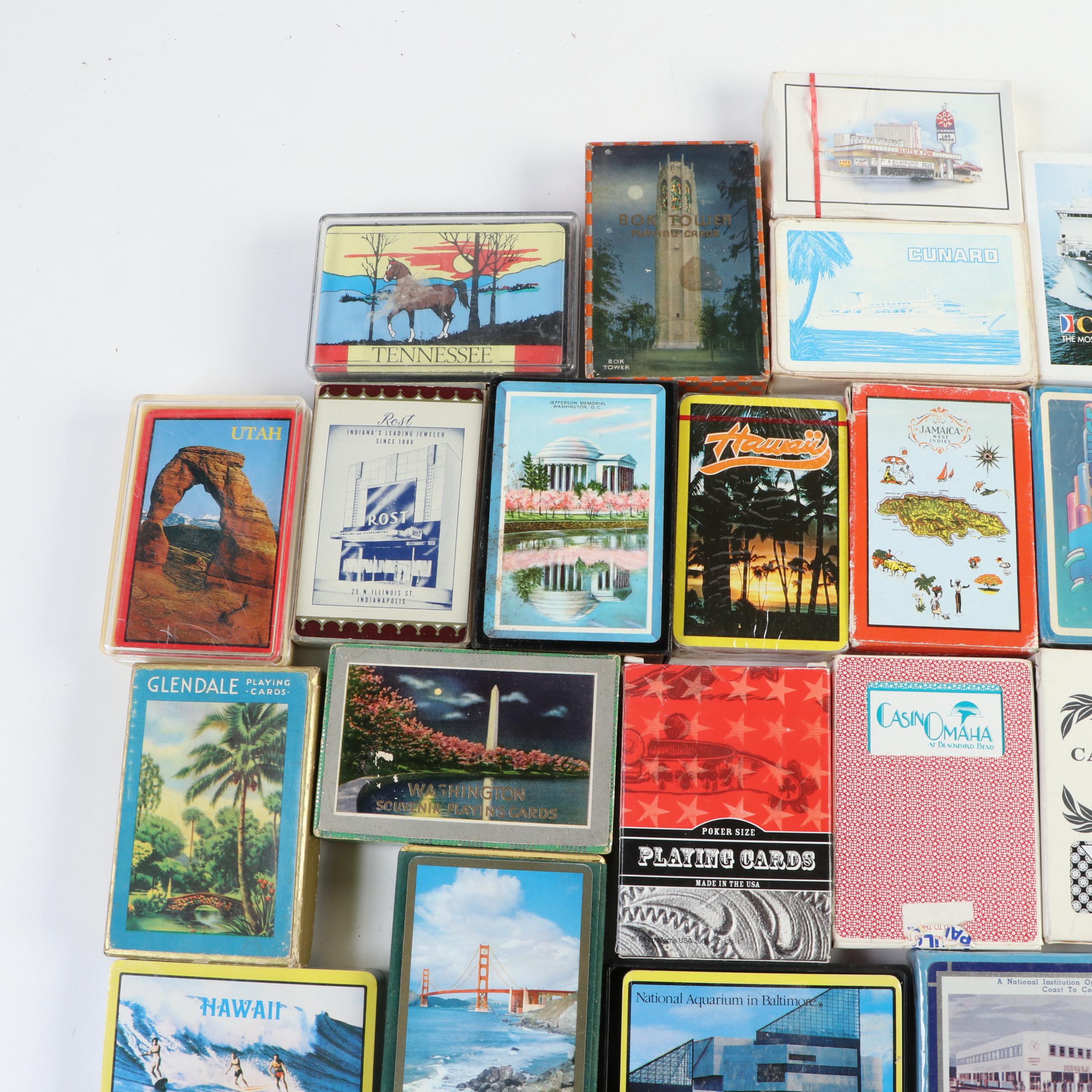Destination and Travel Souvenir Playing Card Decks