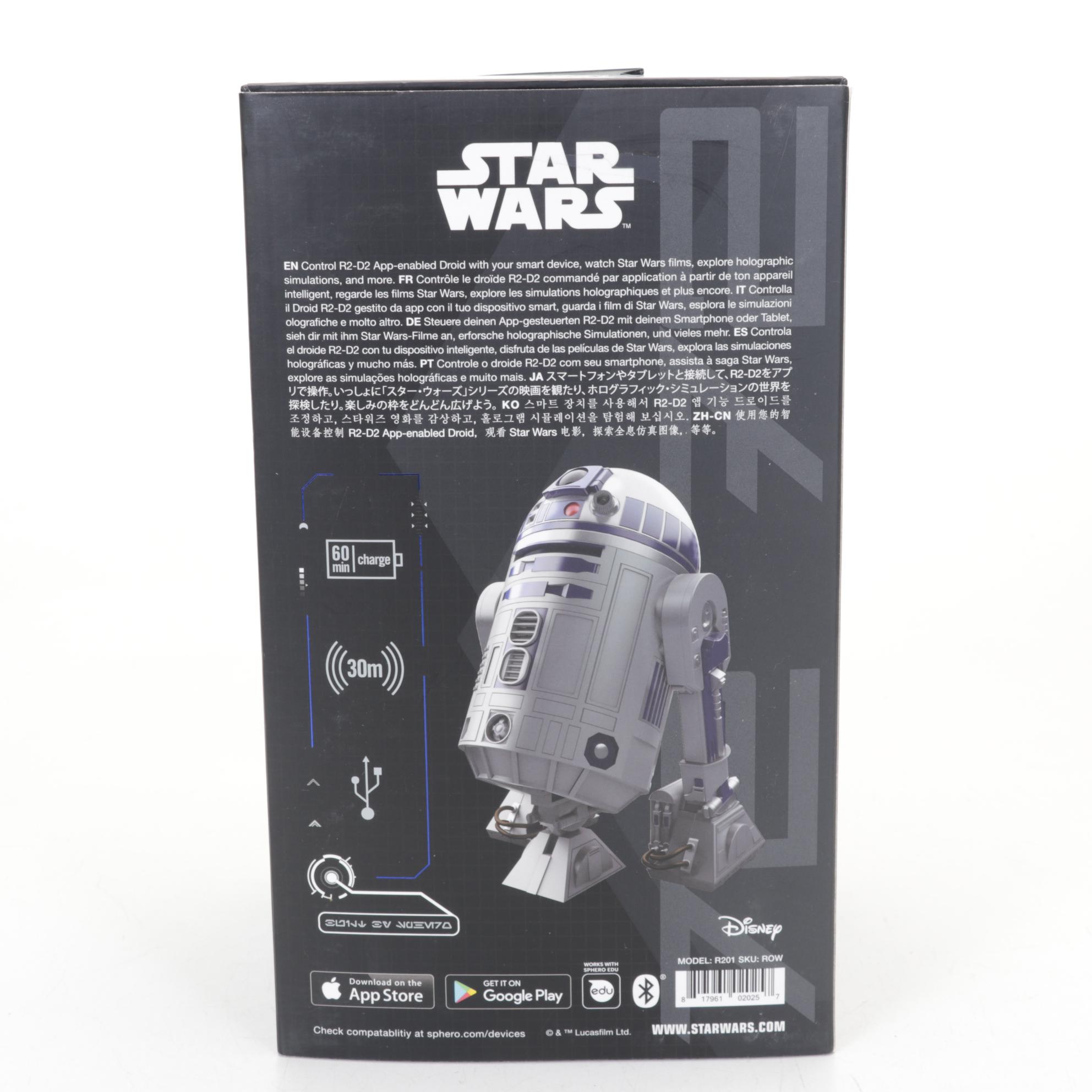 Star Wars Sphero R2-D2  and BB-8 Droids With Force Band Controller