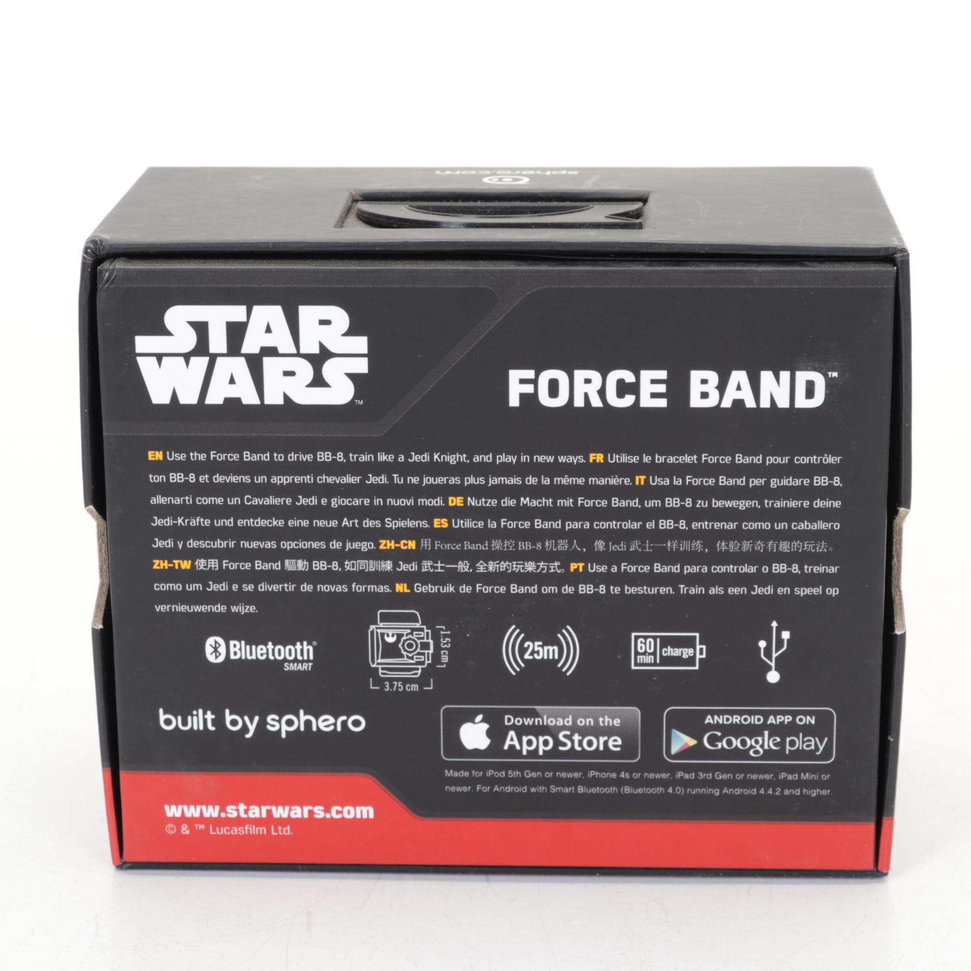 Star Wars Sphero R2-D2  and BB-8 Droids With Force Band Controller