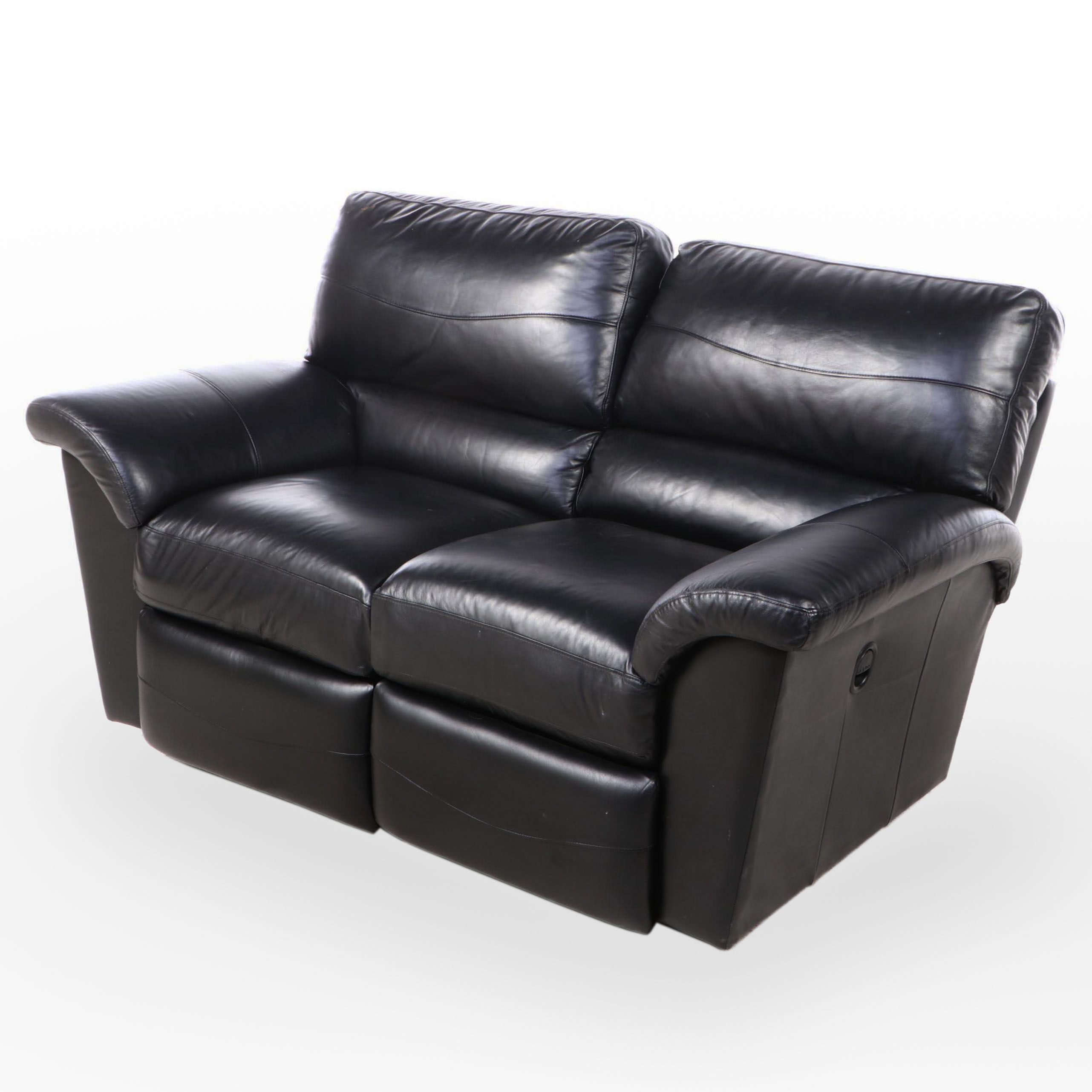 Contemporary Leather Two-Seat Recliner