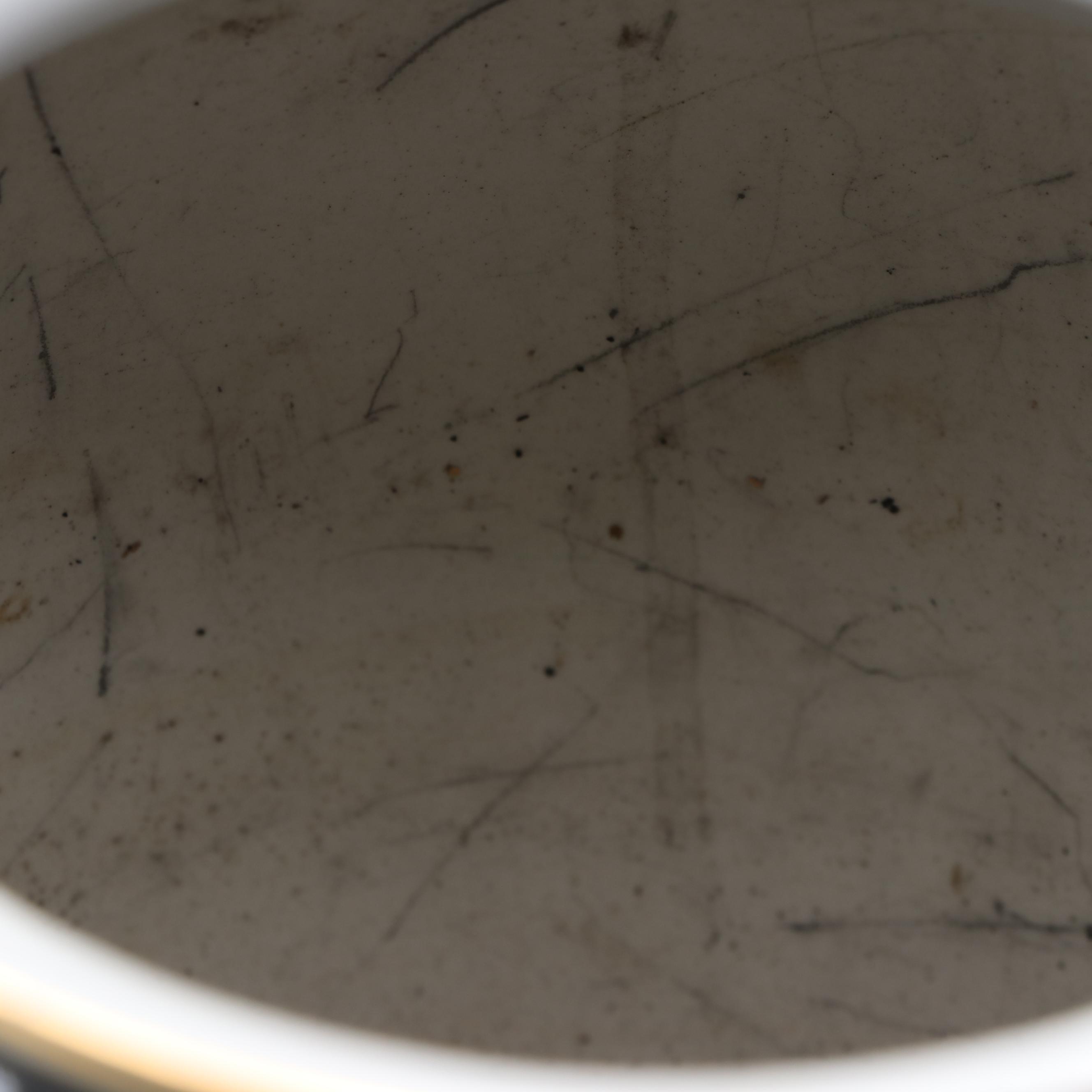 Chinese Moriage Ceramic Vase and Hand-Painted Ceramic Floor Vase