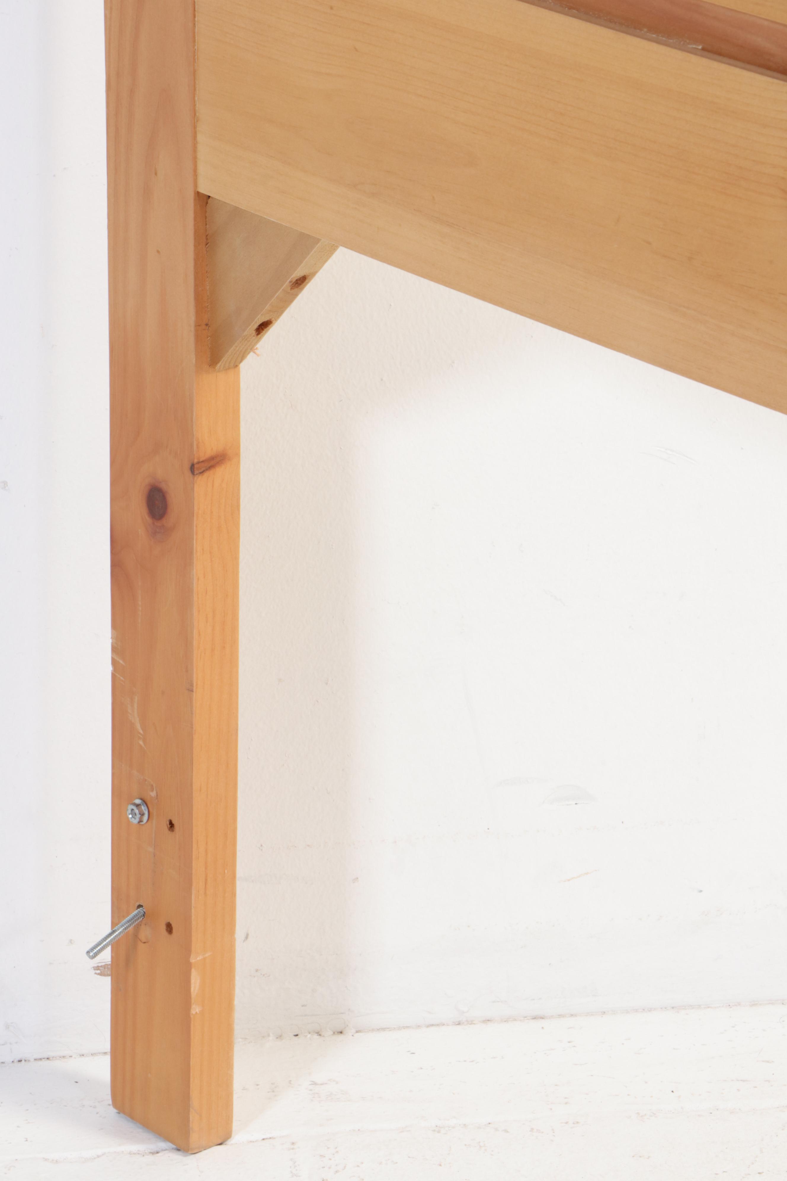 Broyhill "Fontana" Pine King Size Bed Frame Plus Bedside Chest