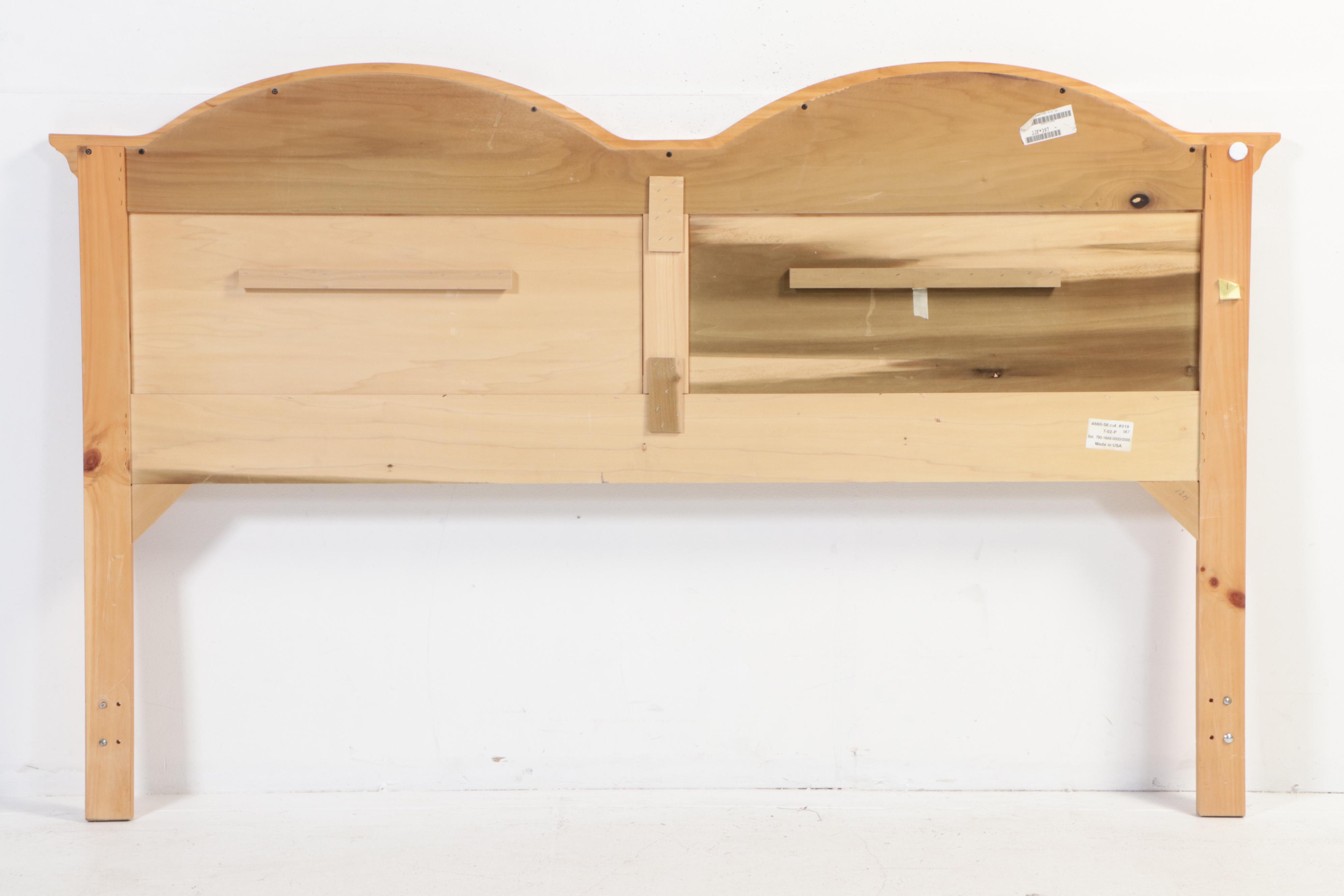 Broyhill "Fontana" Pine King Size Bed Frame Plus Bedside Chest