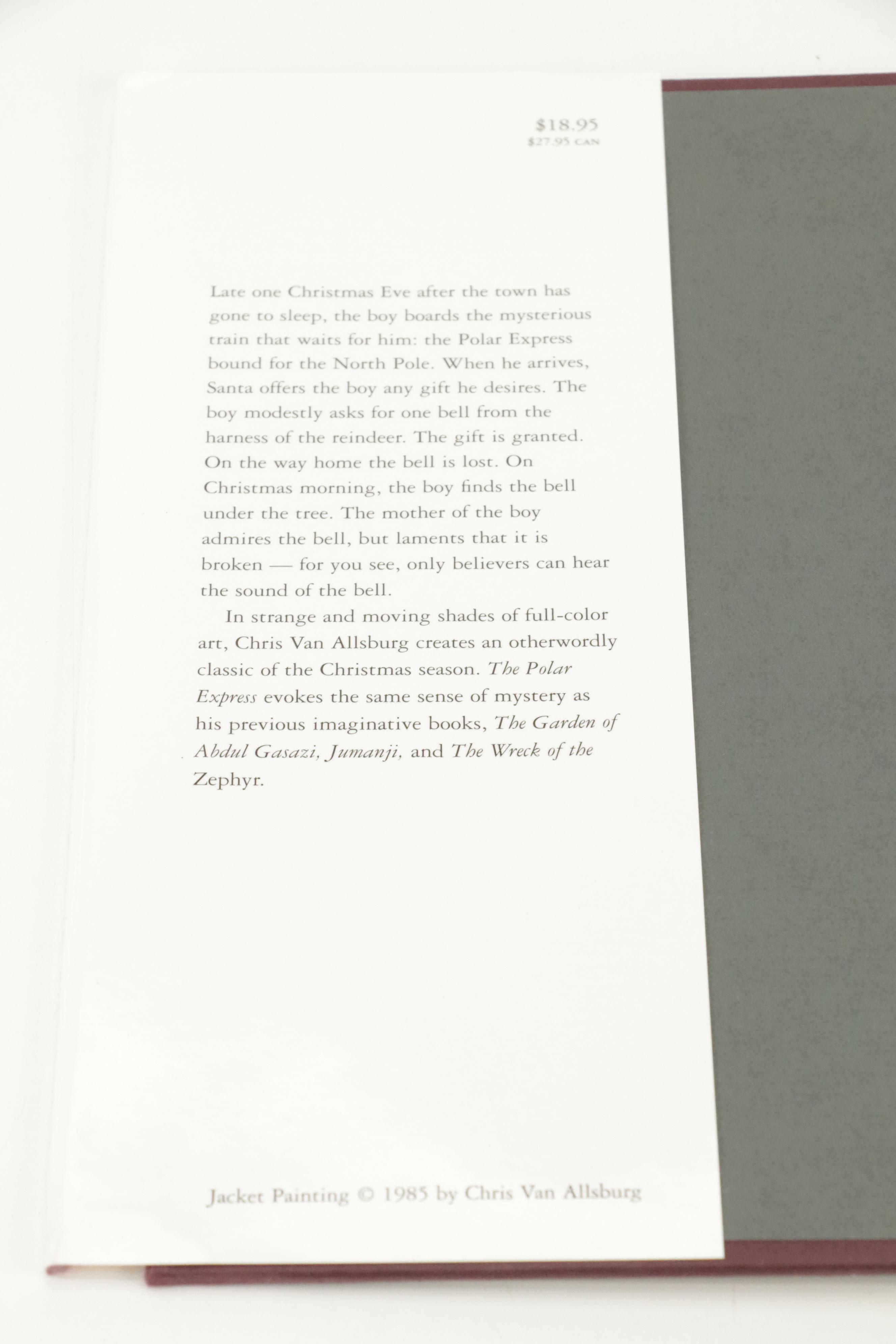 Signed "The Polar Express" by Chris Van Allsburg