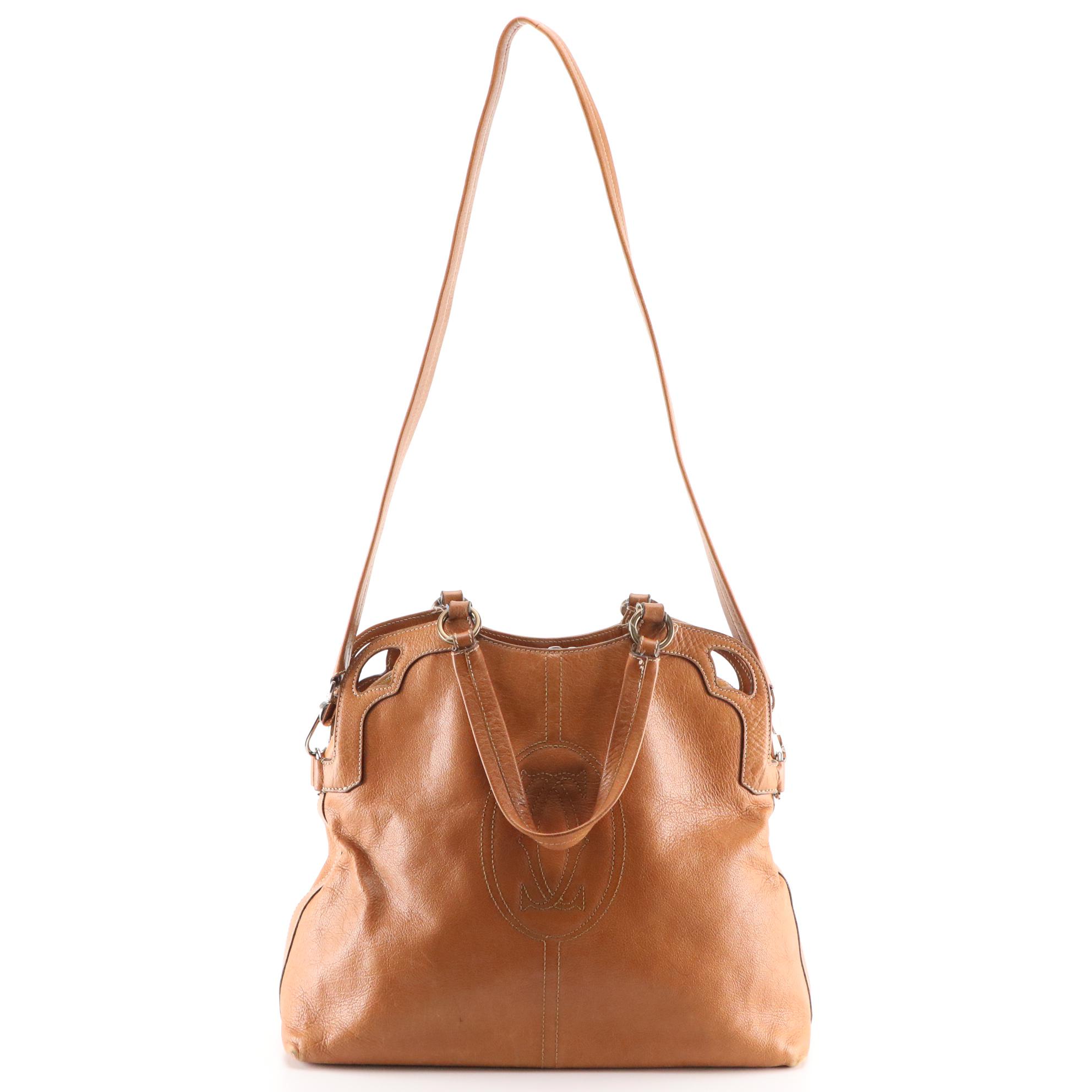 Cartier Marcello de Cartier Large 2-Way Shoulder Bag in Grained Leather