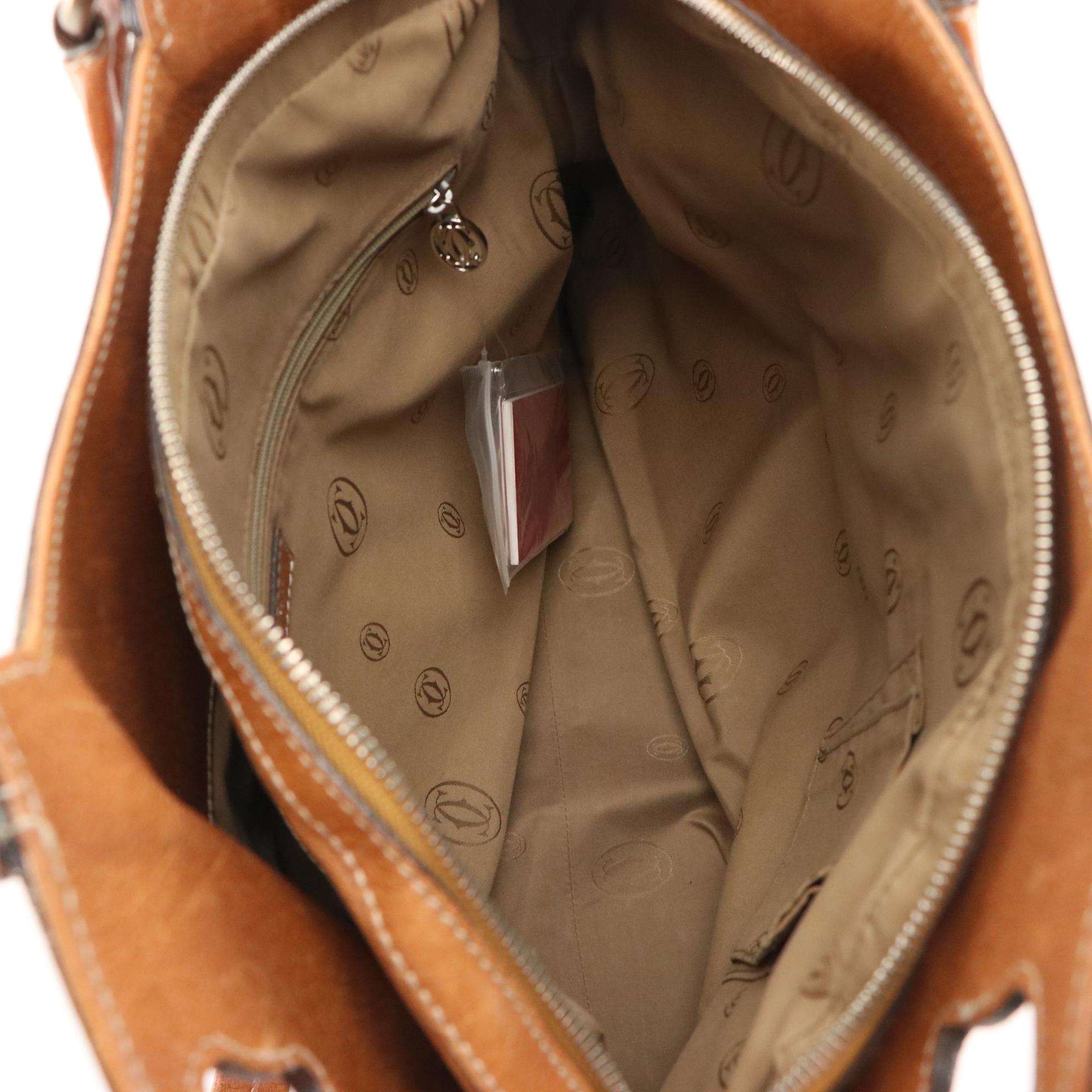 Cartier Marcello de Cartier Large 2-Way Shoulder Bag in Grained Leather