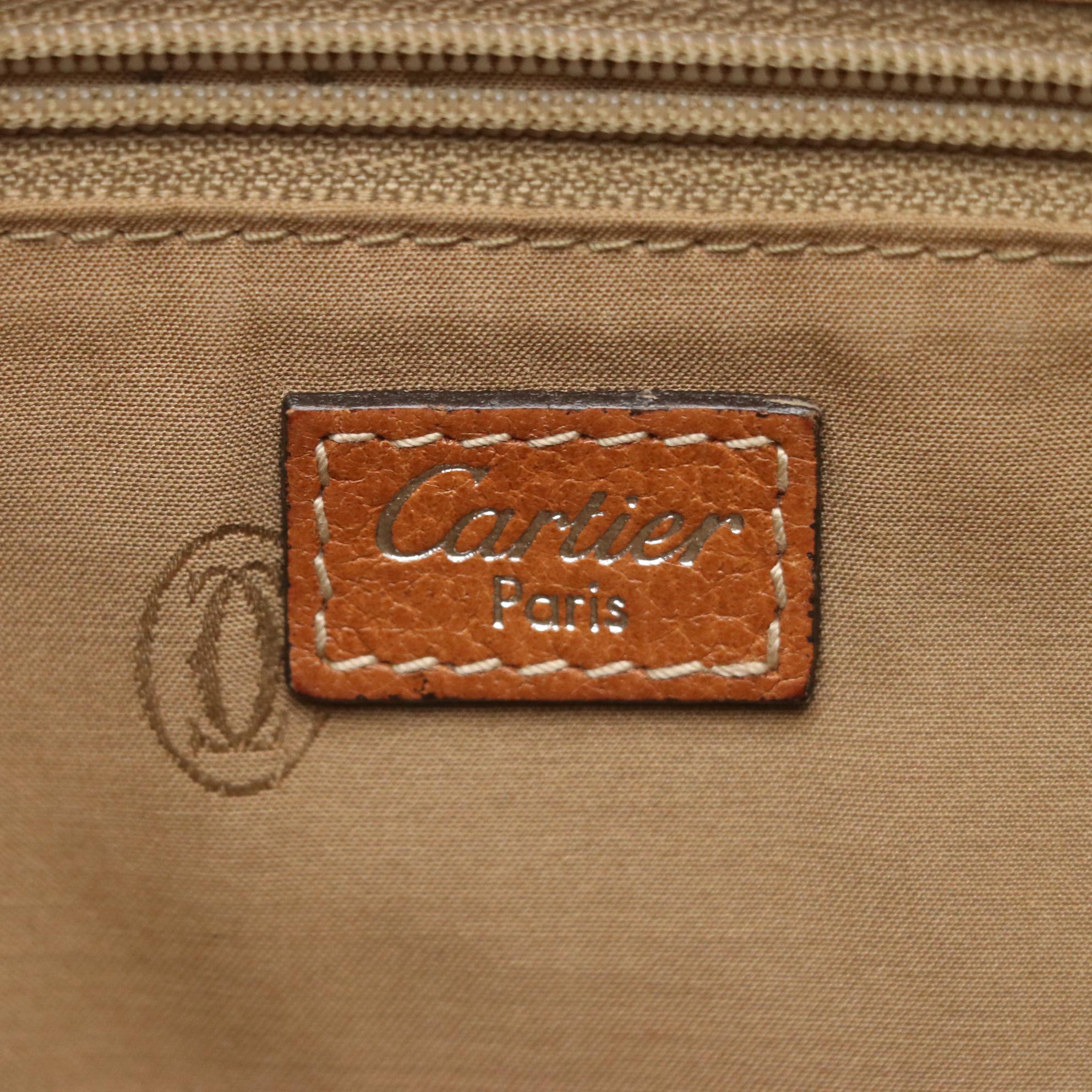 Cartier Marcello de Cartier Large 2-Way Shoulder Bag in Grained Leather