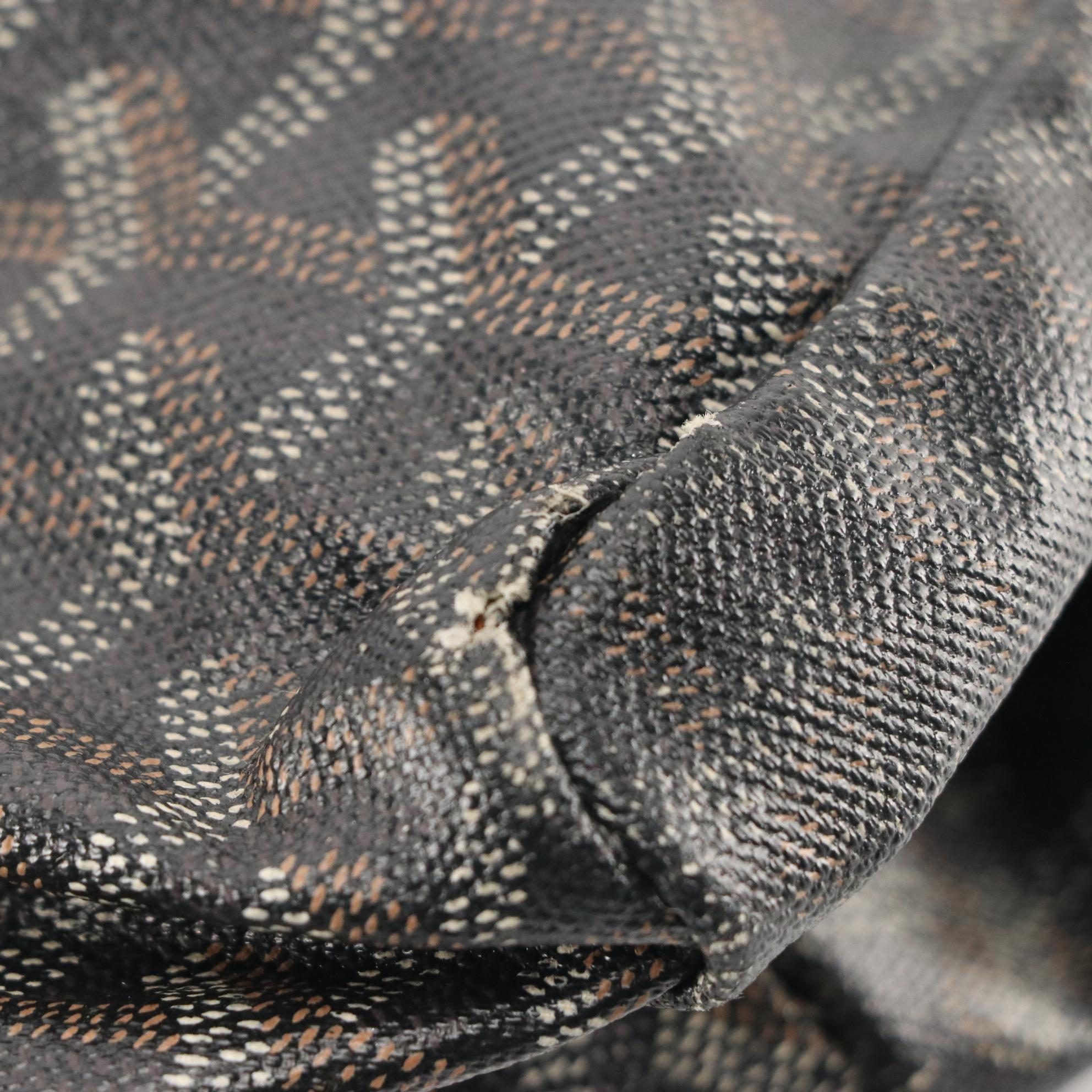 Goyard Saint Louis PM Tote Bag in Black Goyardine Coated Canvas and Leather Trim