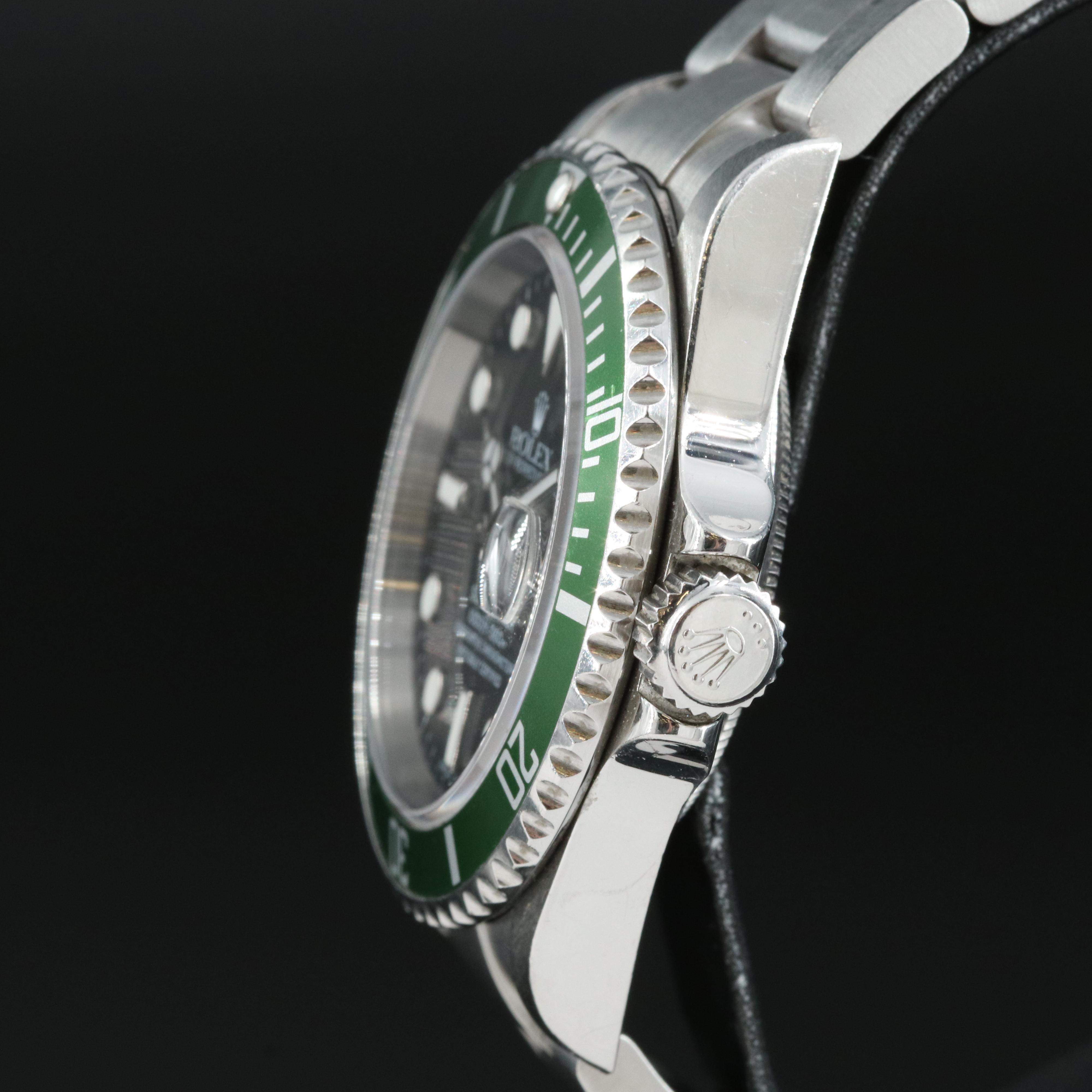 2005 Rolex Submariner Date Green "Kermit" Bezel Watch