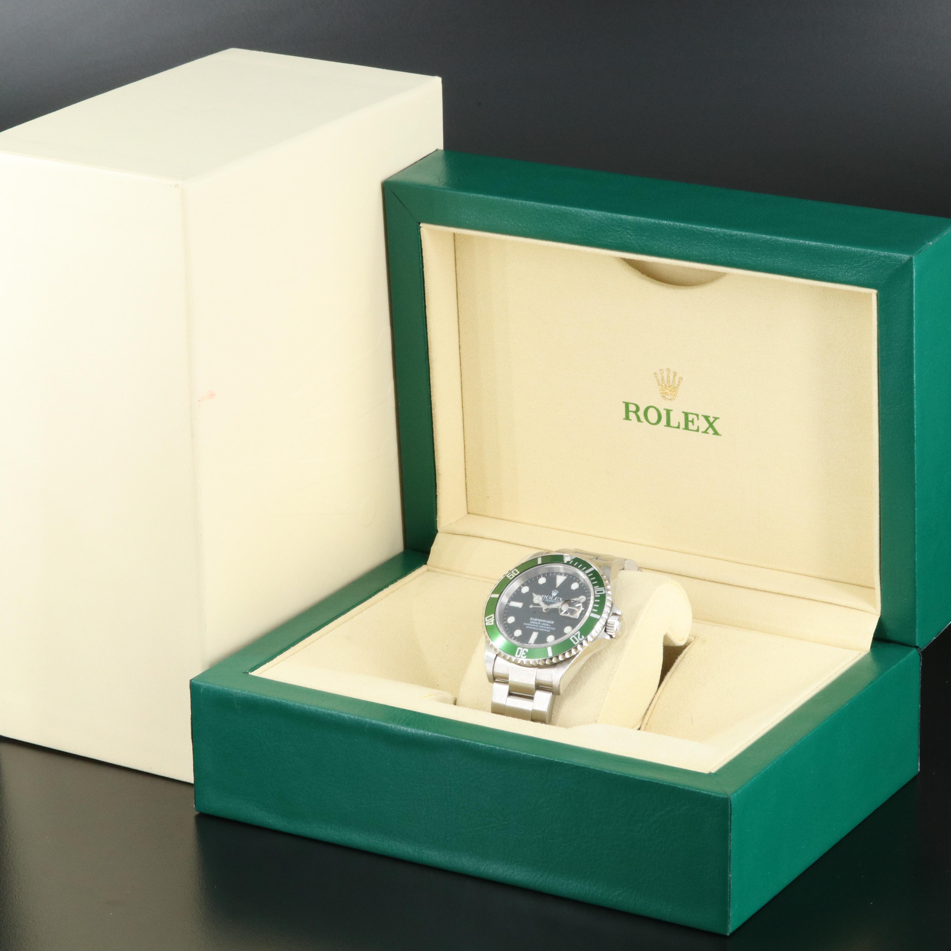2005 Rolex Submariner Date Green "Kermit" Bezel Watch