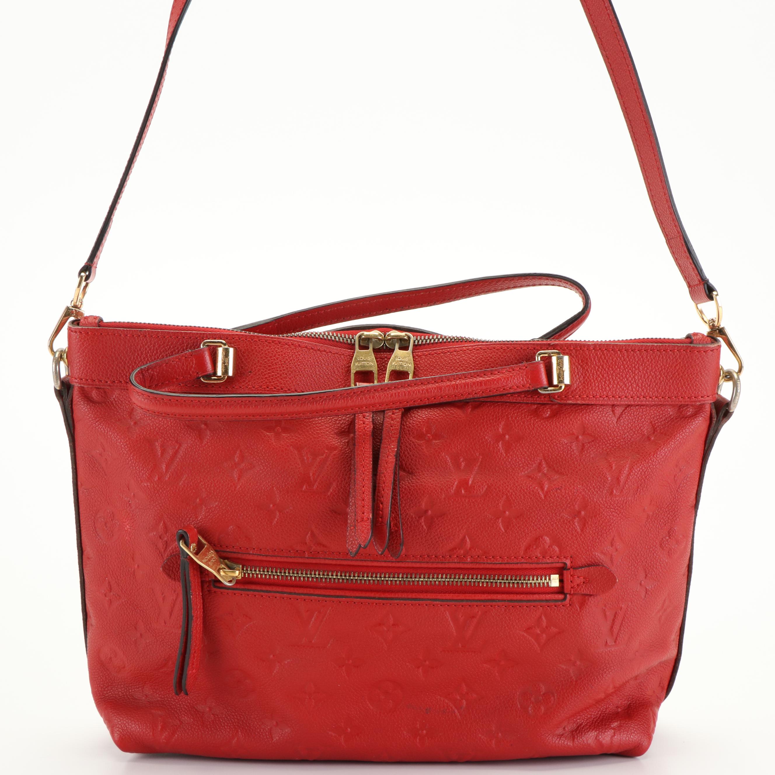 Louis Vuitton Bastille PM Bag in Red Monogram Empreinte Leather | EBTH
