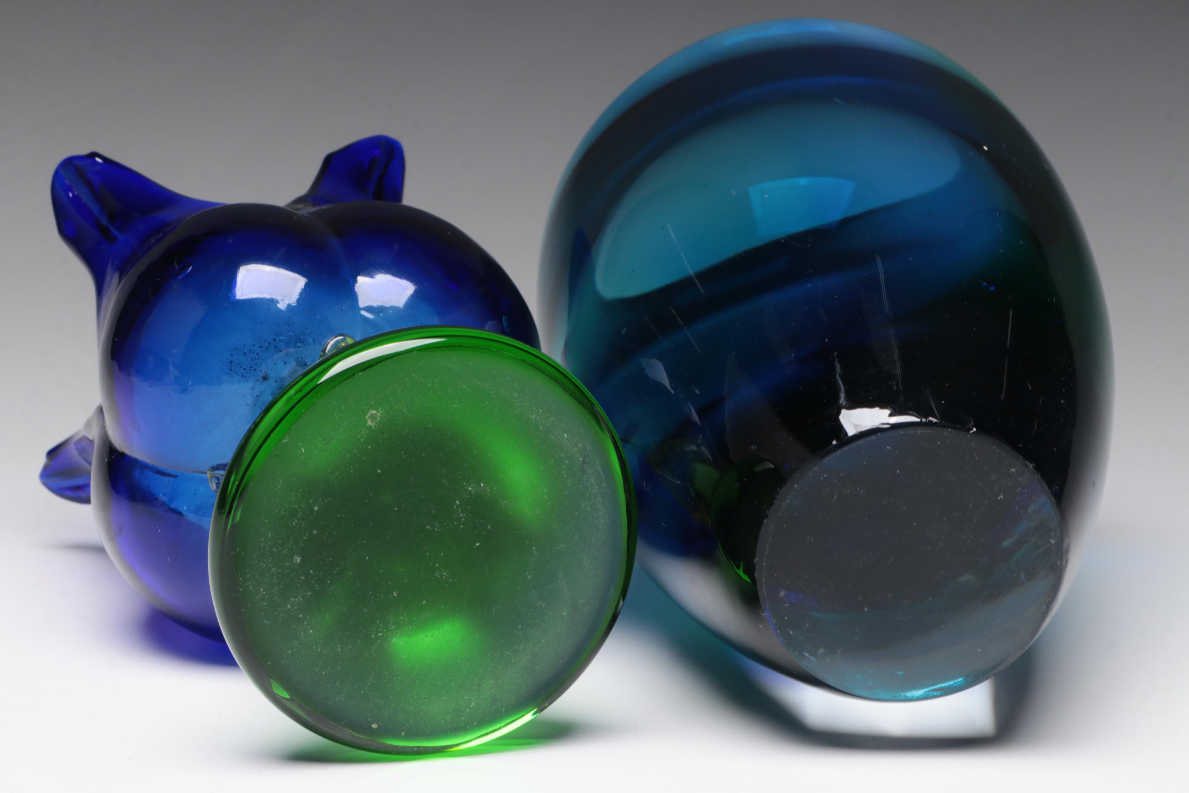 Lenox Organics Wave Turquoise Crystal with Other Glass Bowls and Vases