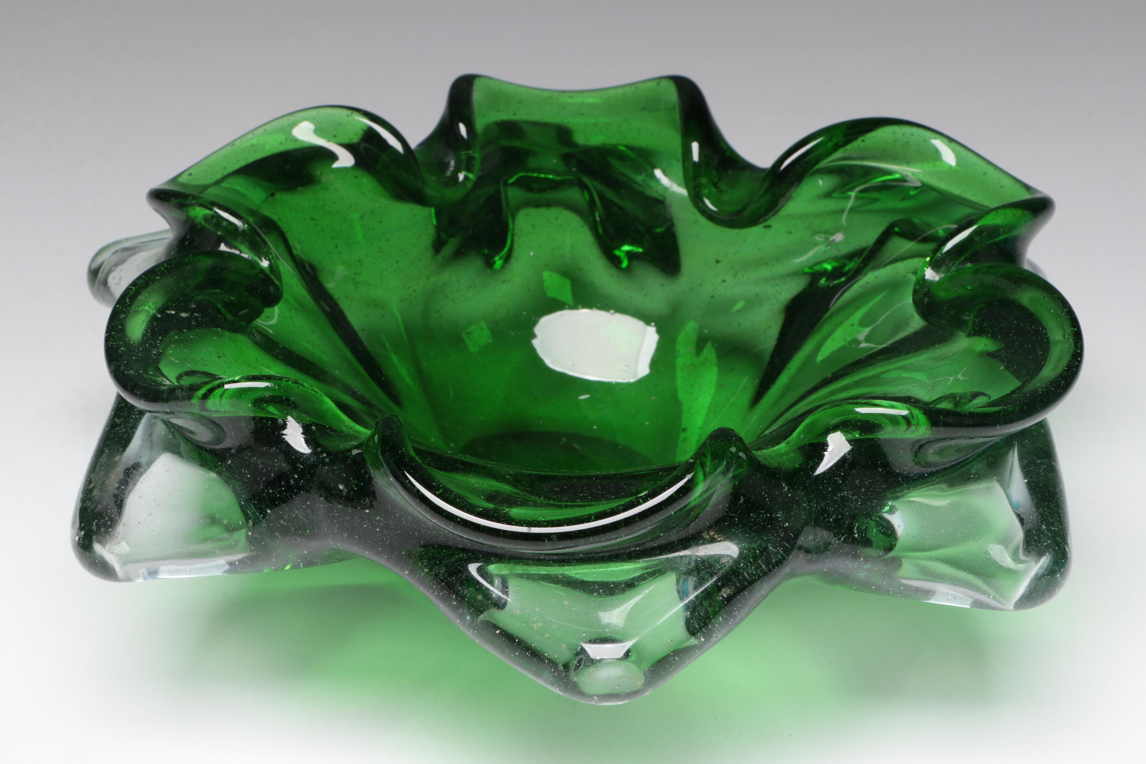 Lenox Organics Wave Turquoise Crystal with Other Glass Bowls and Vases