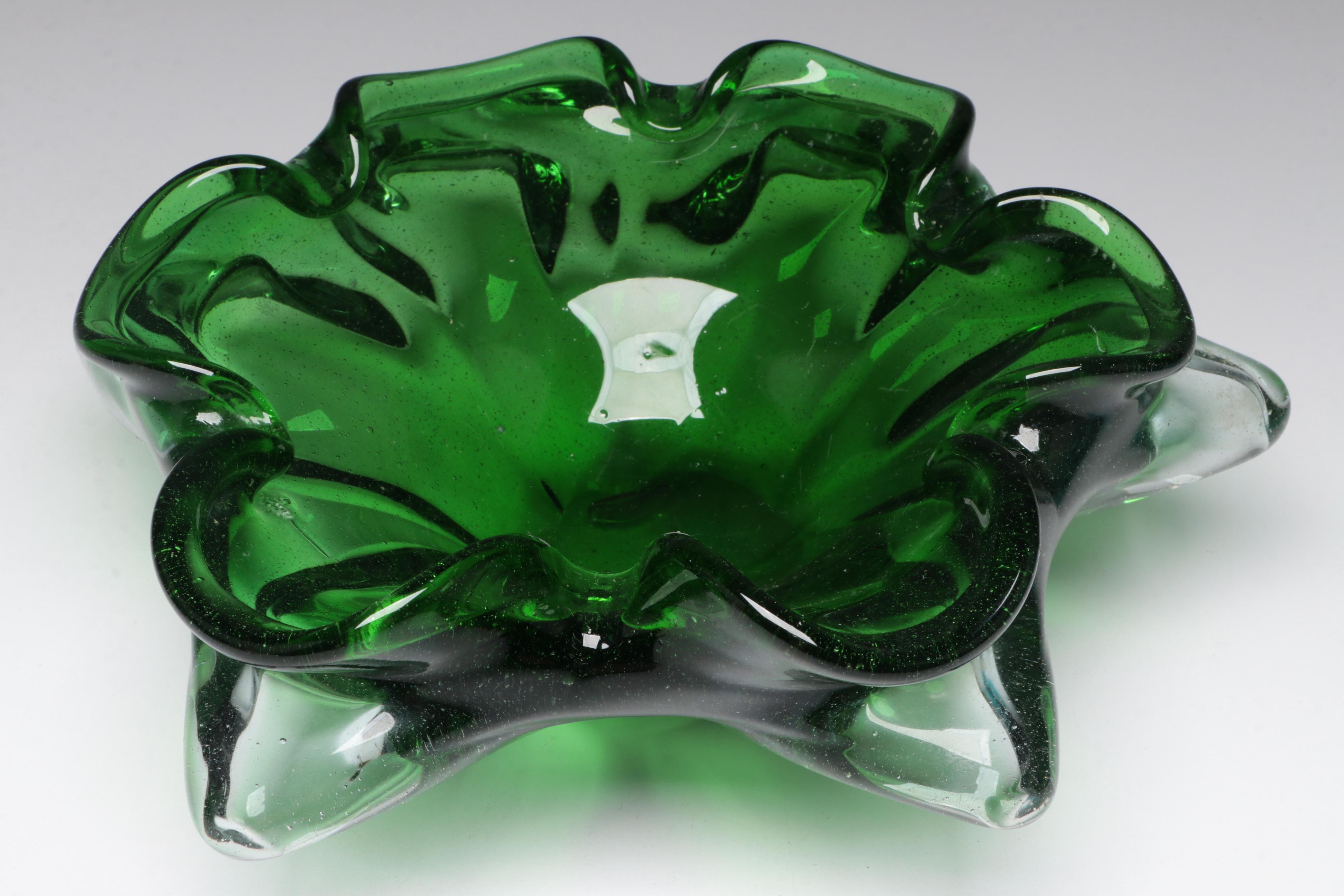 Lenox Organics Wave Turquoise Crystal with Other Glass Bowls and Vases