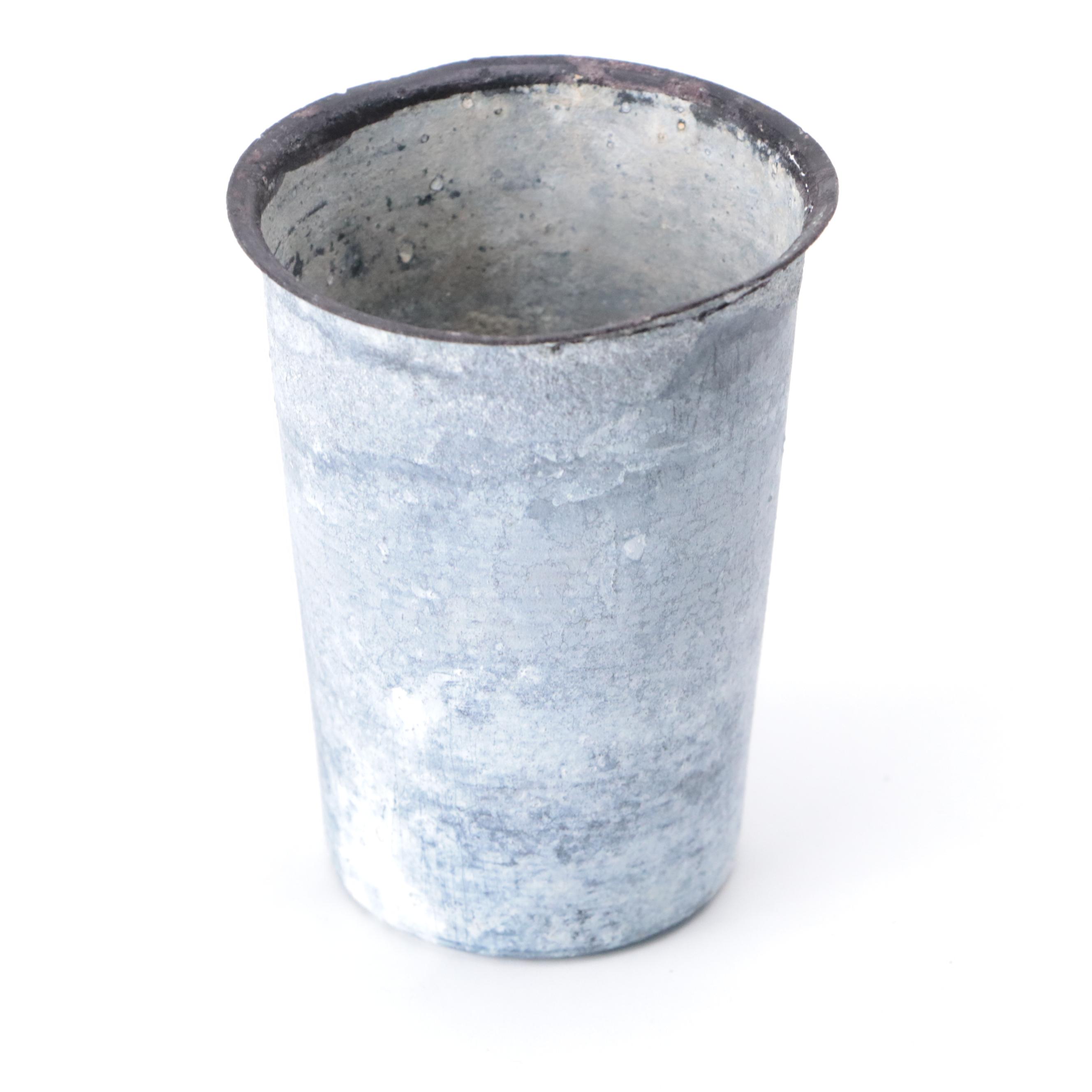 Grand Tour Etruscan Style Cast Metal Urn, 19th Century