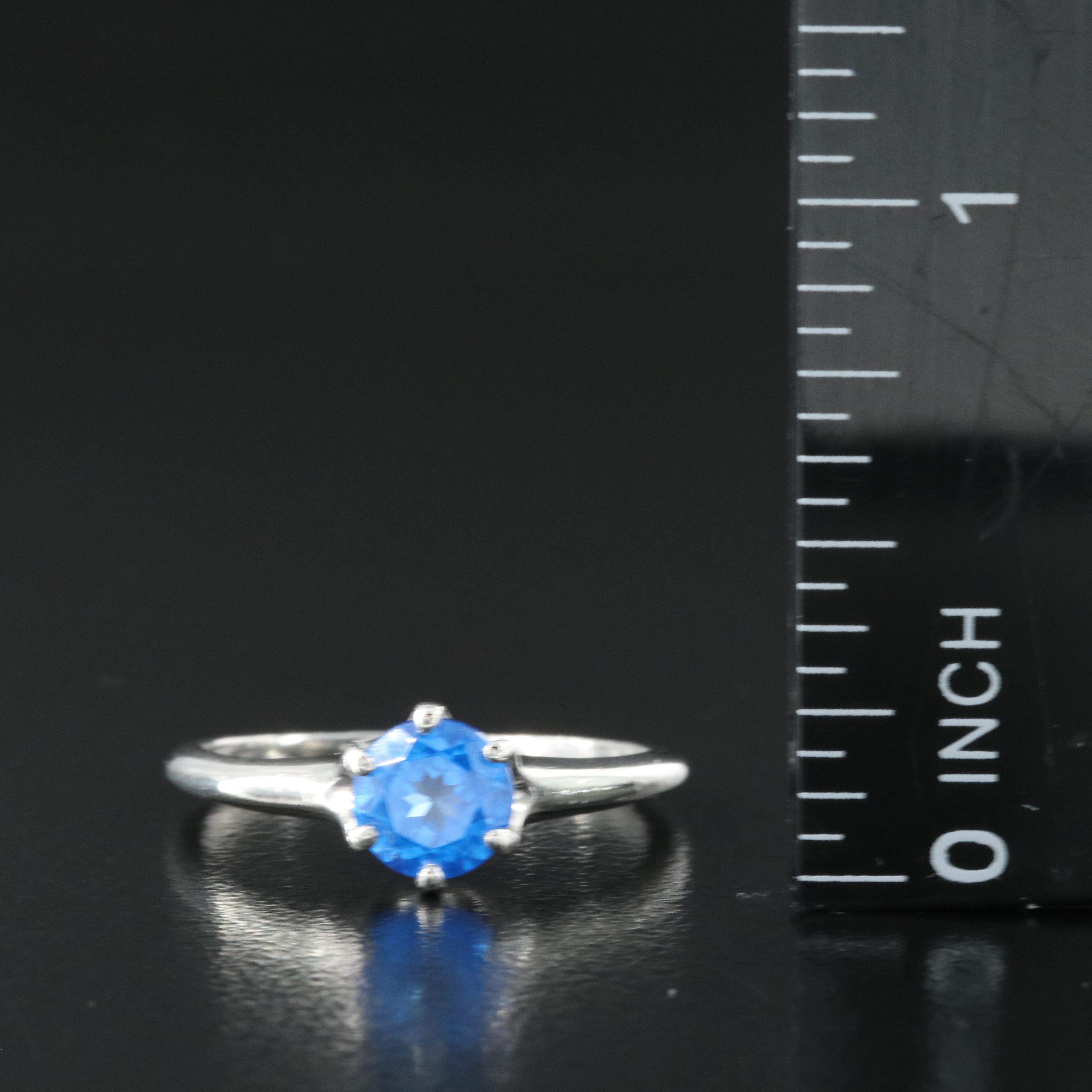 Platinum Topaz Ring