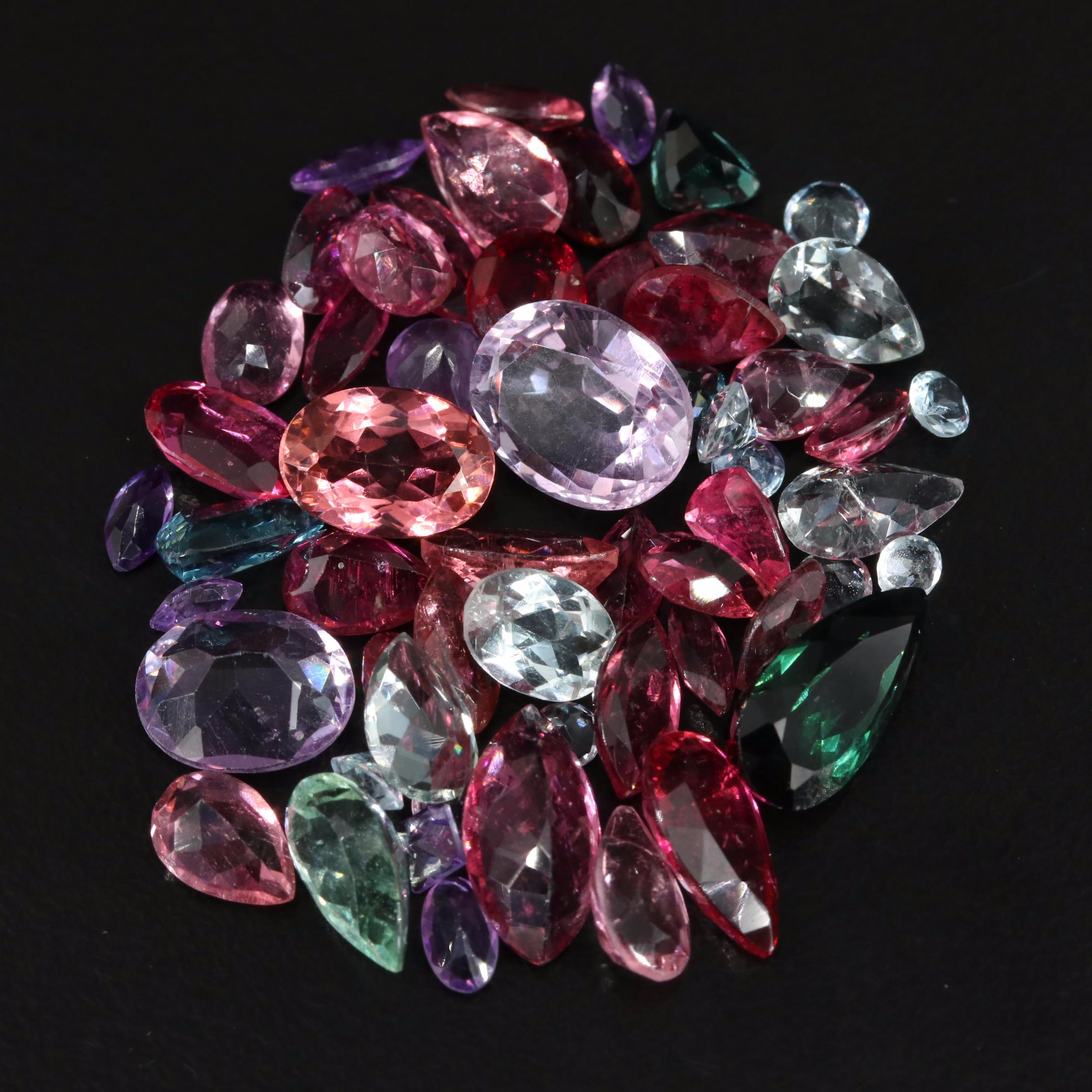 Loose 31.28 CTW Gemstones Including Amethyst, Tourmaline and Sapphire
