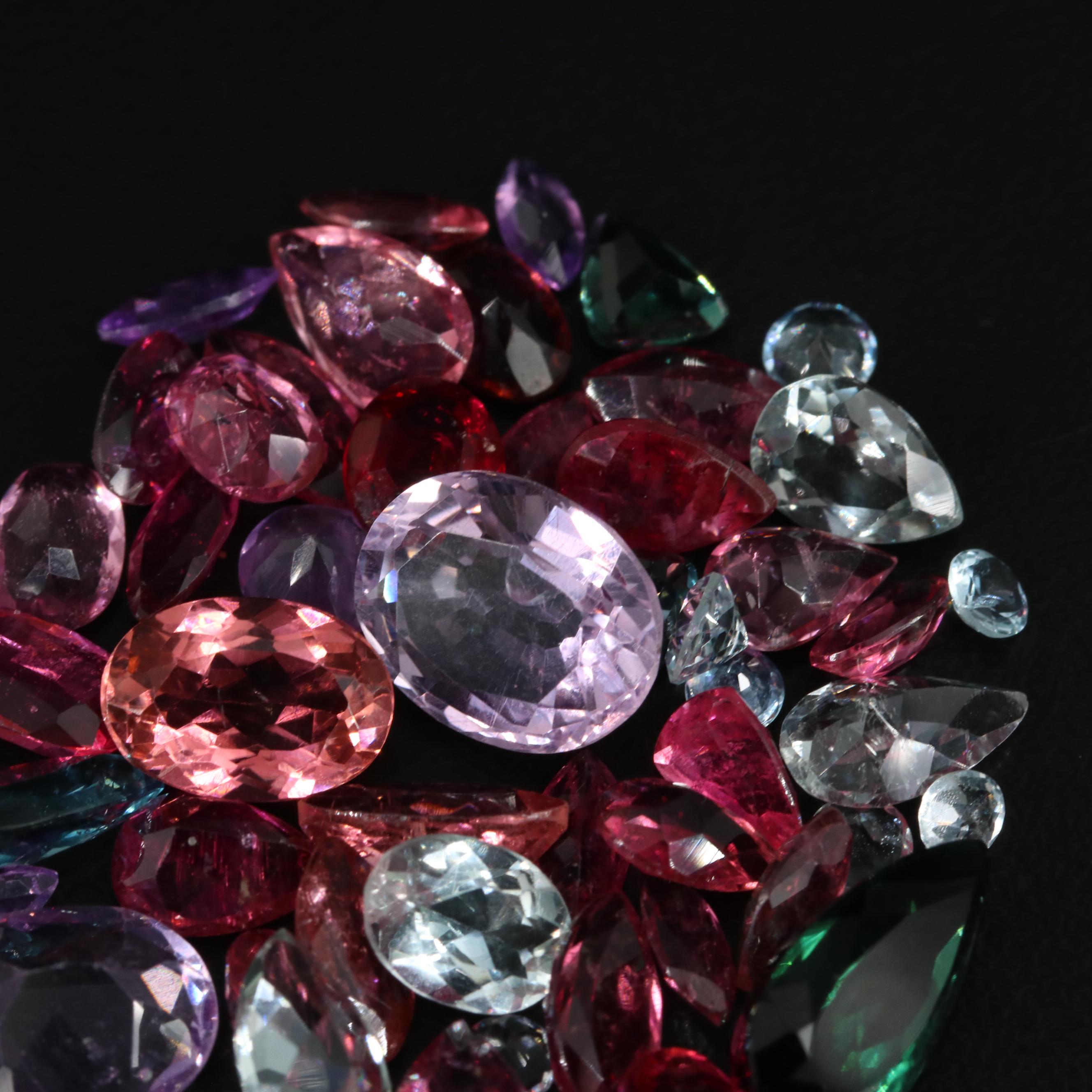 Loose 31.28 CTW Gemstones Including Amethyst, Tourmaline and Sapphire