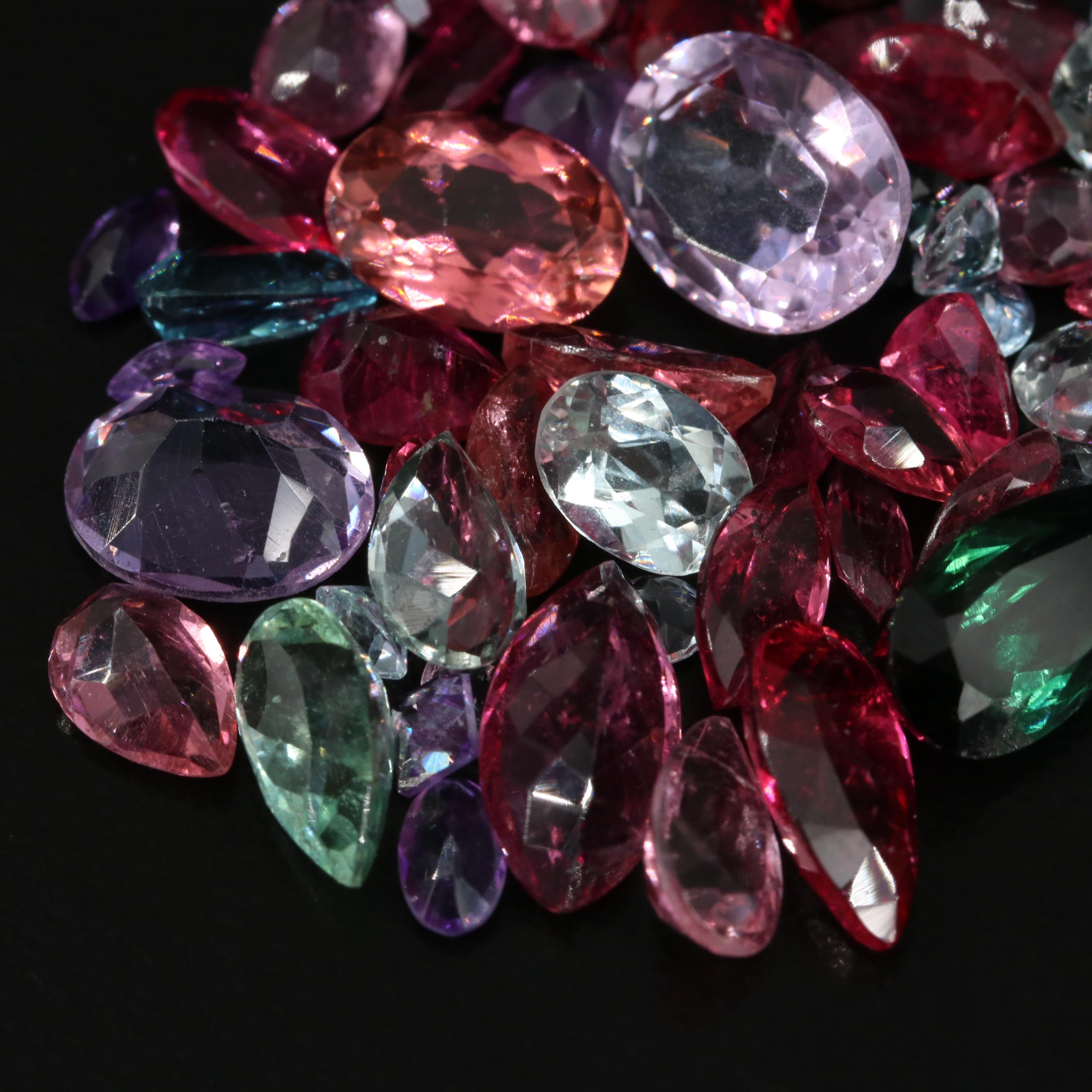 Loose 31.28 CTW Gemstones Including Amethyst, Tourmaline and Sapphire