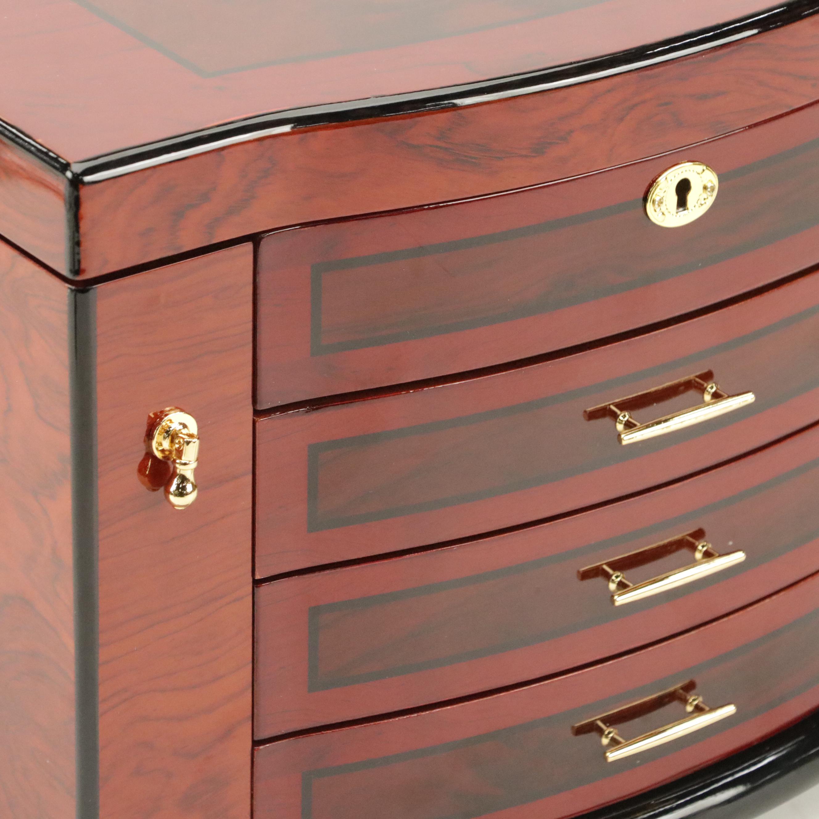 Jere Lacquered Wood Jewelry Box