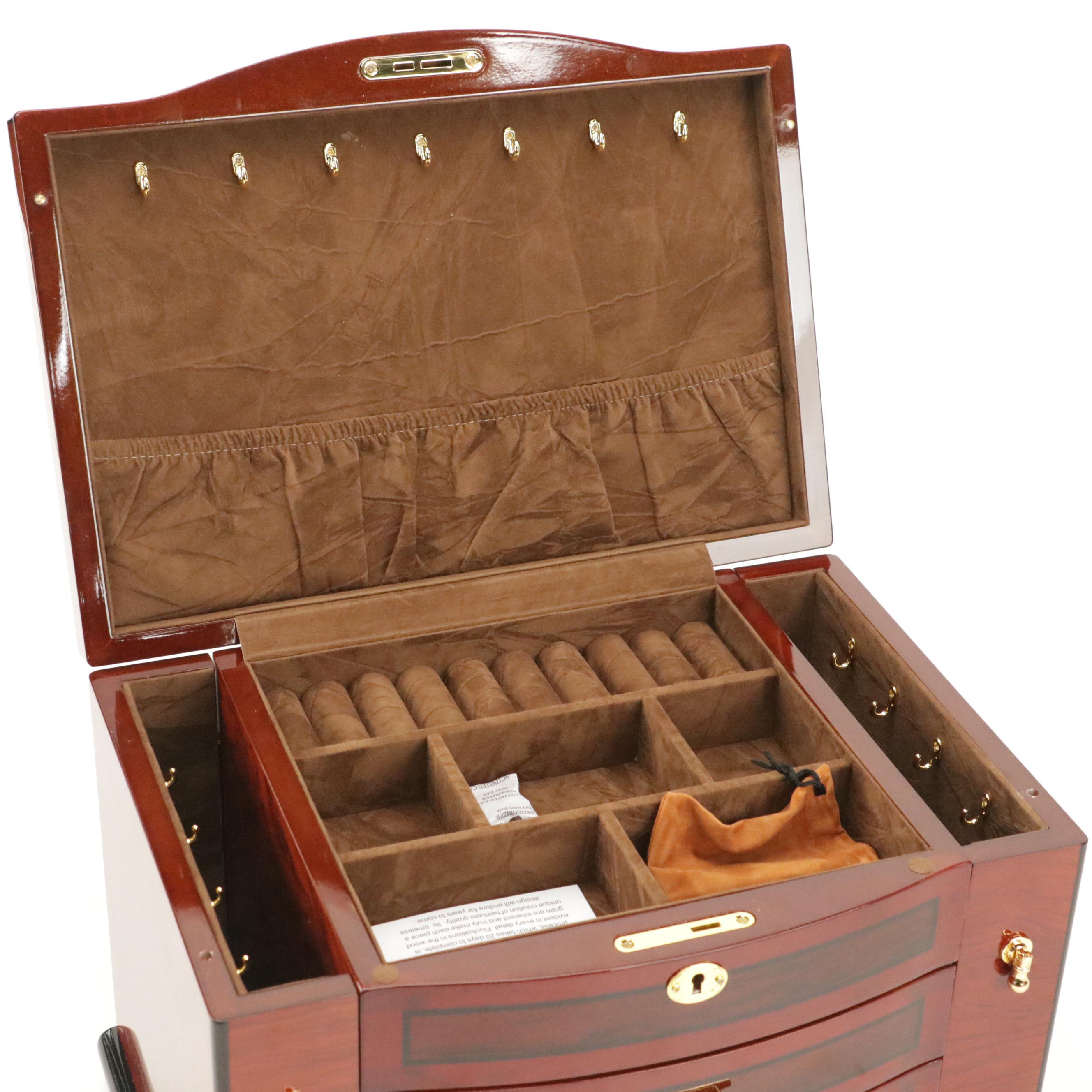 Jere Lacquered Wood Jewelry Box