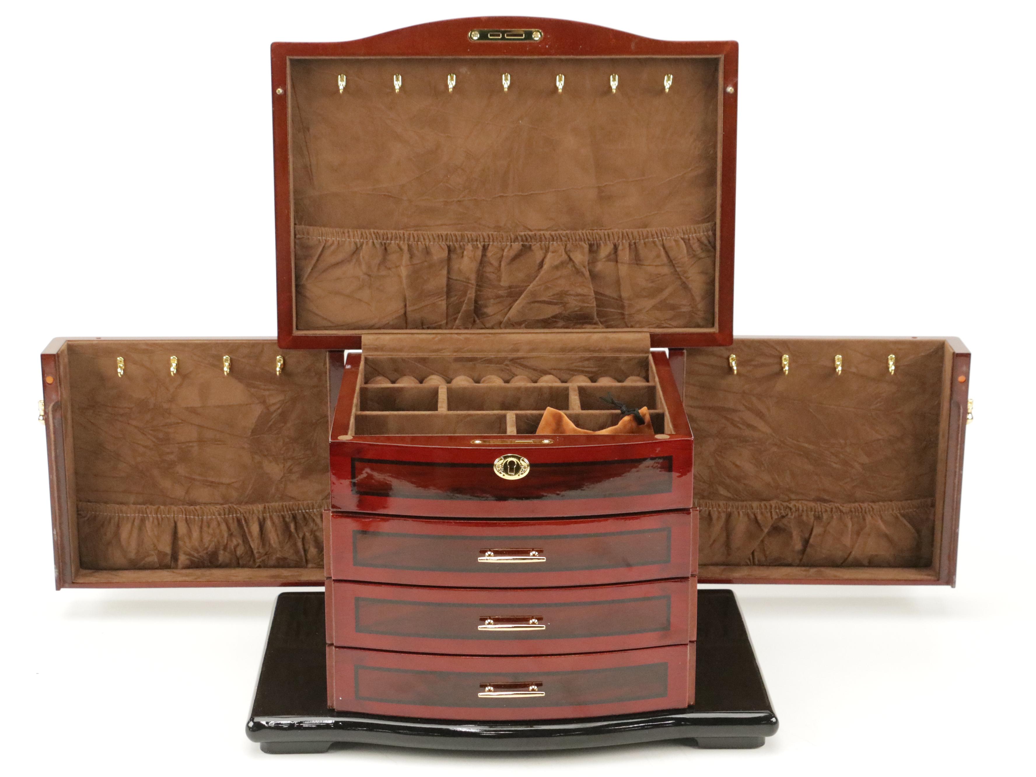 Jere Lacquered Wood Jewelry Box