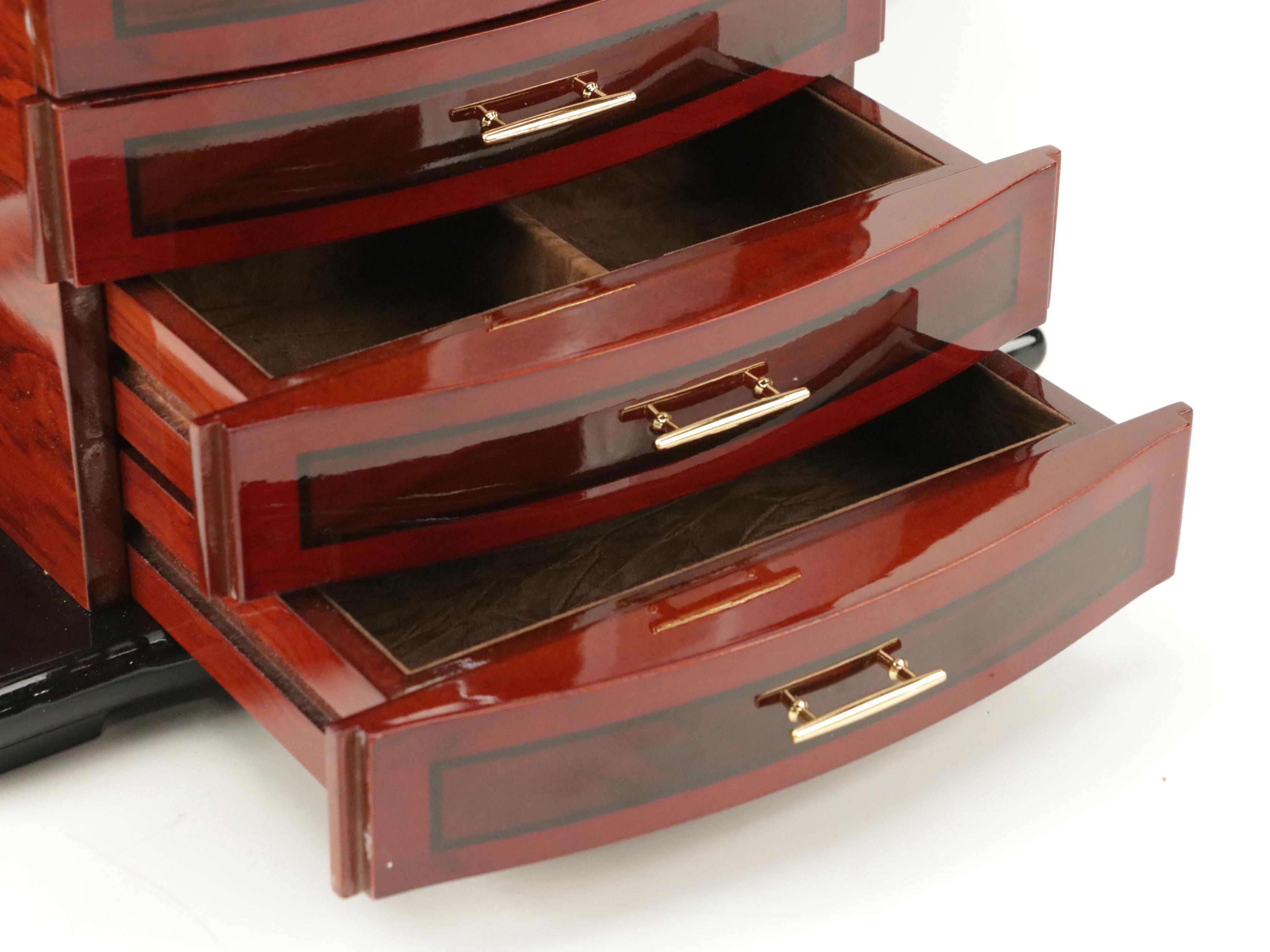 Jere Lacquered Wood Jewelry Box
