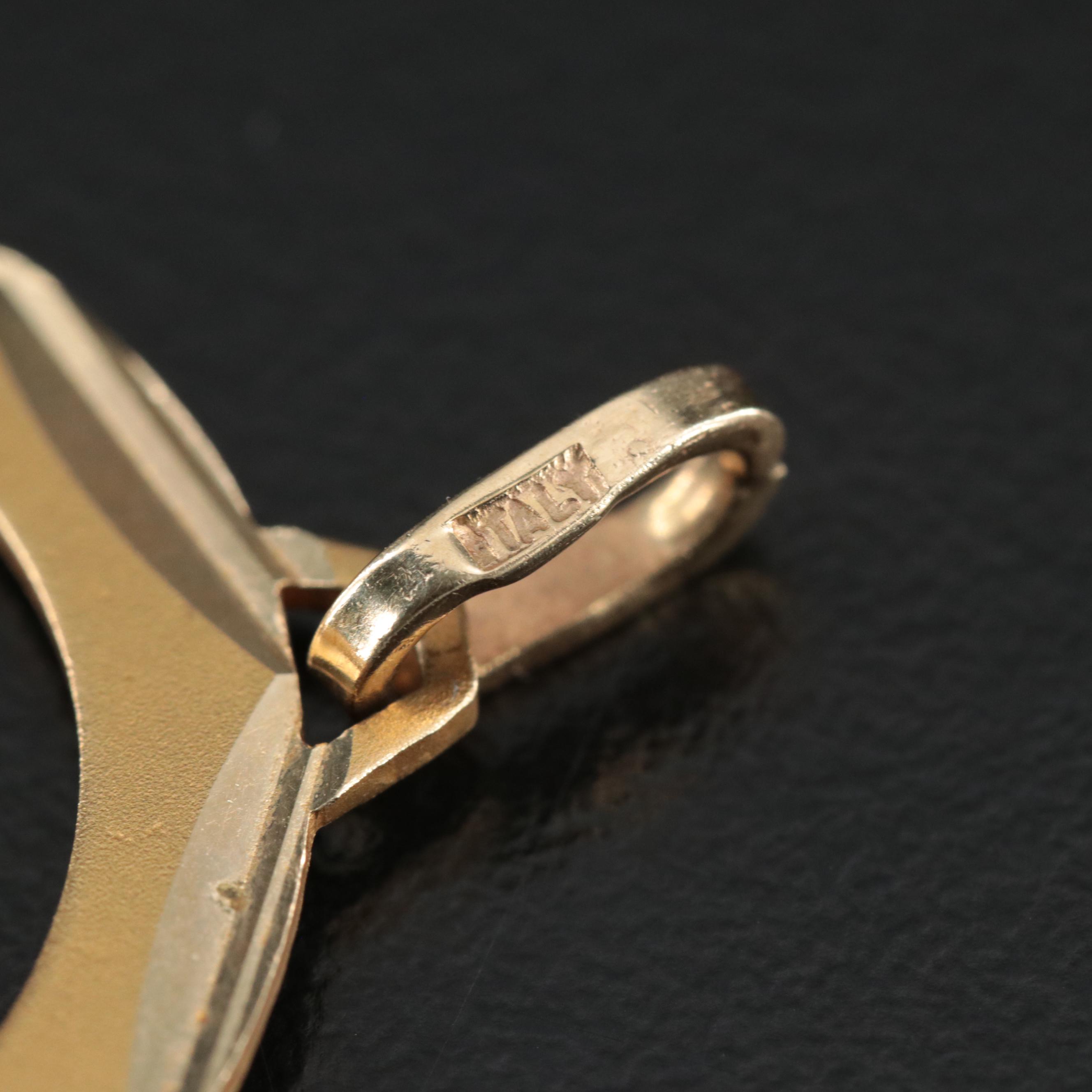 14K Sagittarius Pendant