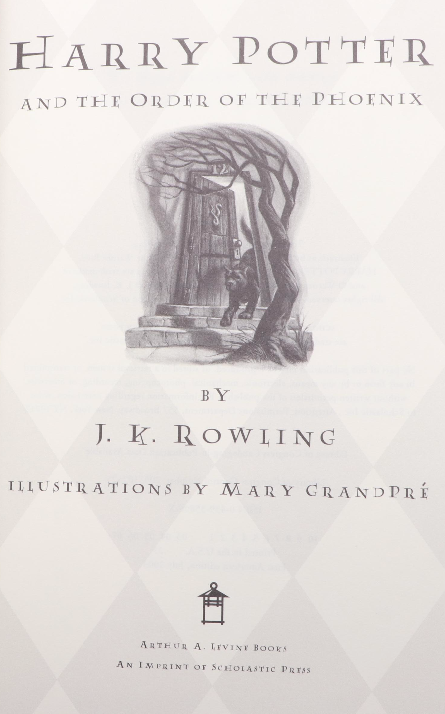 First American Edition "Harry Potter" Complete Series by J. K. Rowling