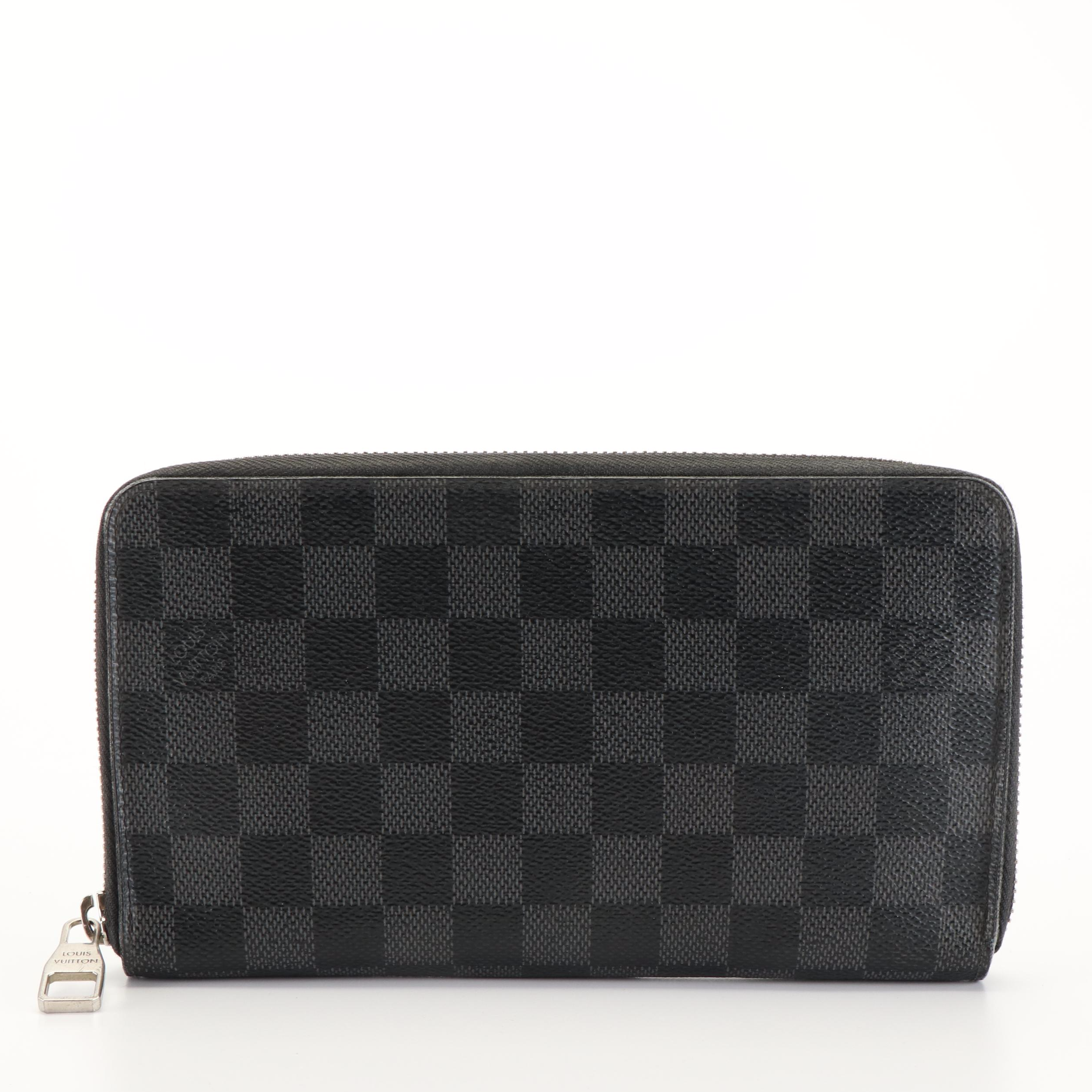 Louis Vuitton  Damier Graphite Zip Around Canvas Wallet