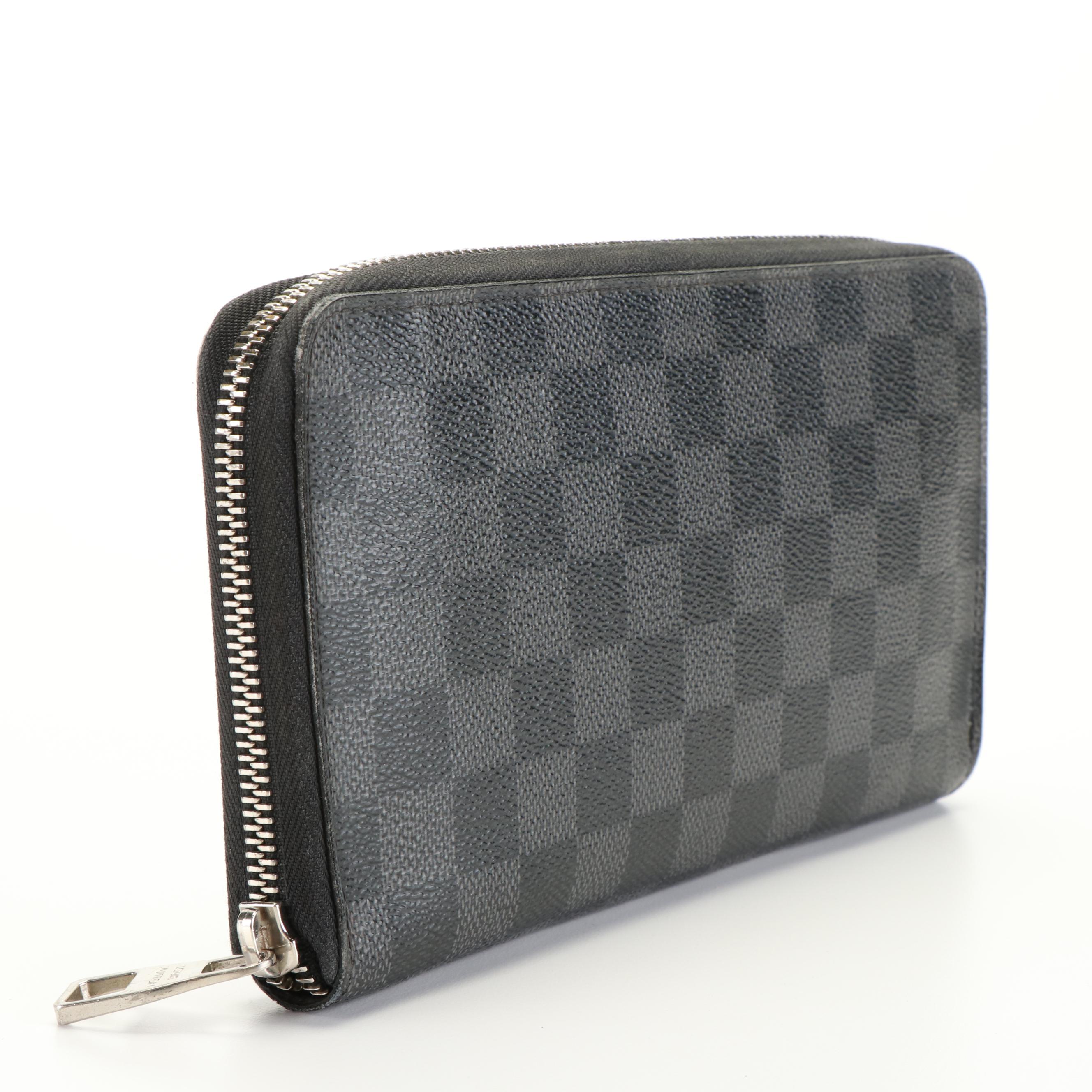 Louis Vuitton  Damier Graphite Zip Around Canvas Wallet