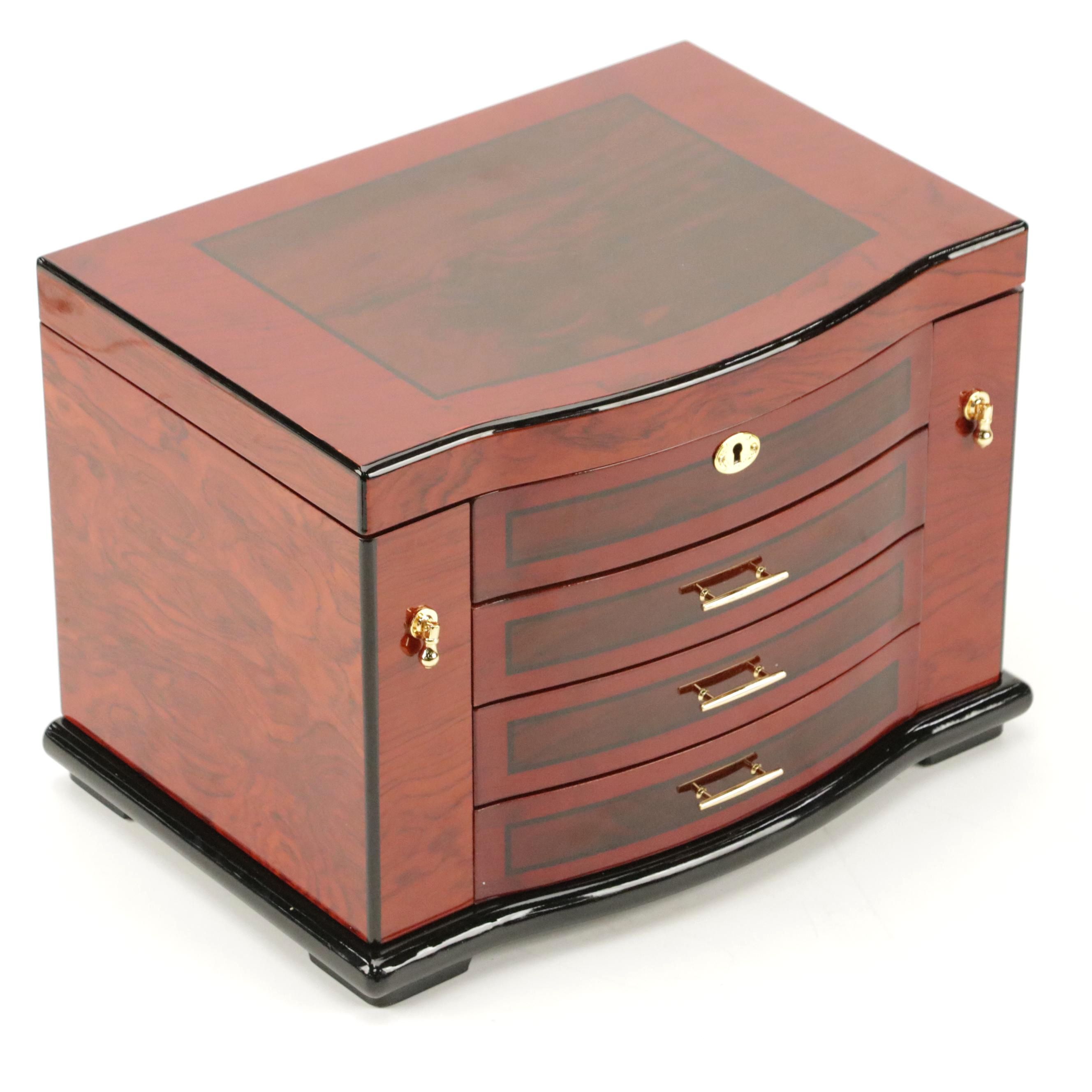 Jere Lacquered Wood Jewelry Box
