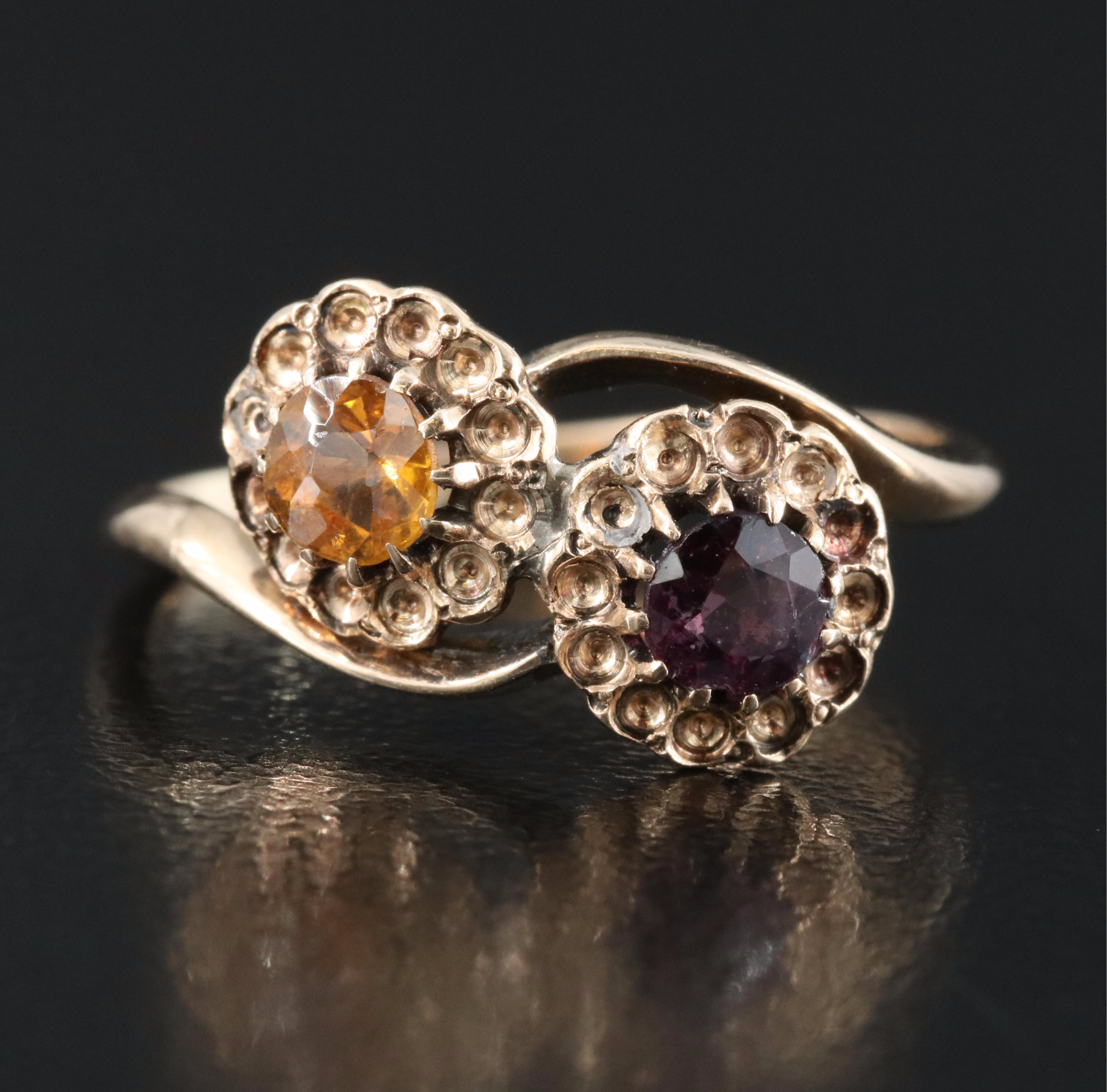 10K Garnet Glass Doublet Scrap