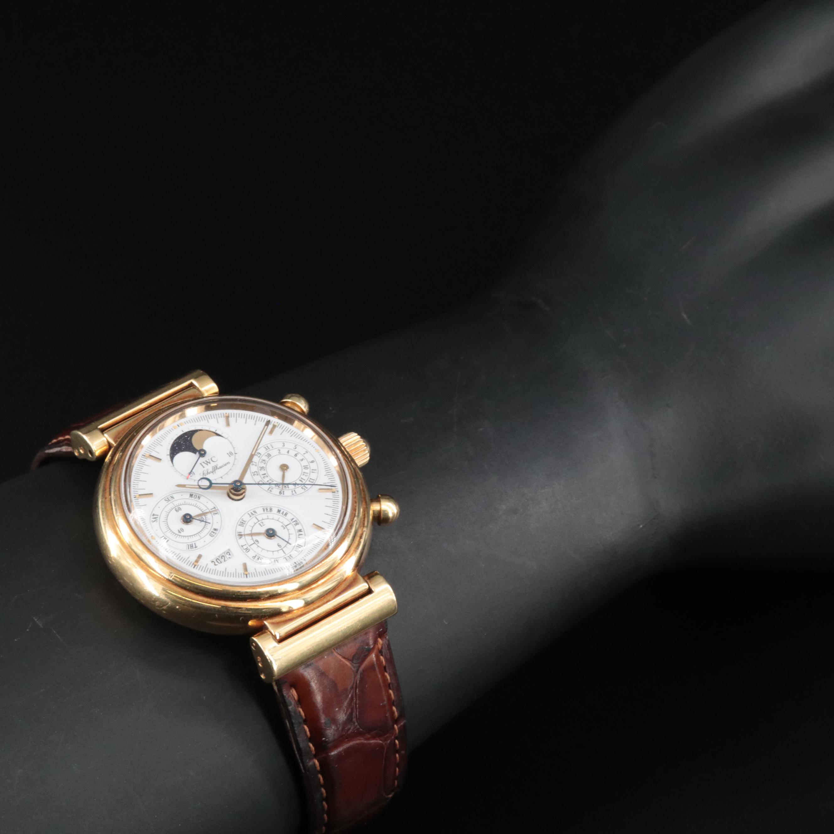 18K IWC Schaffhausen DaVinci Perpetual Calendar Watch