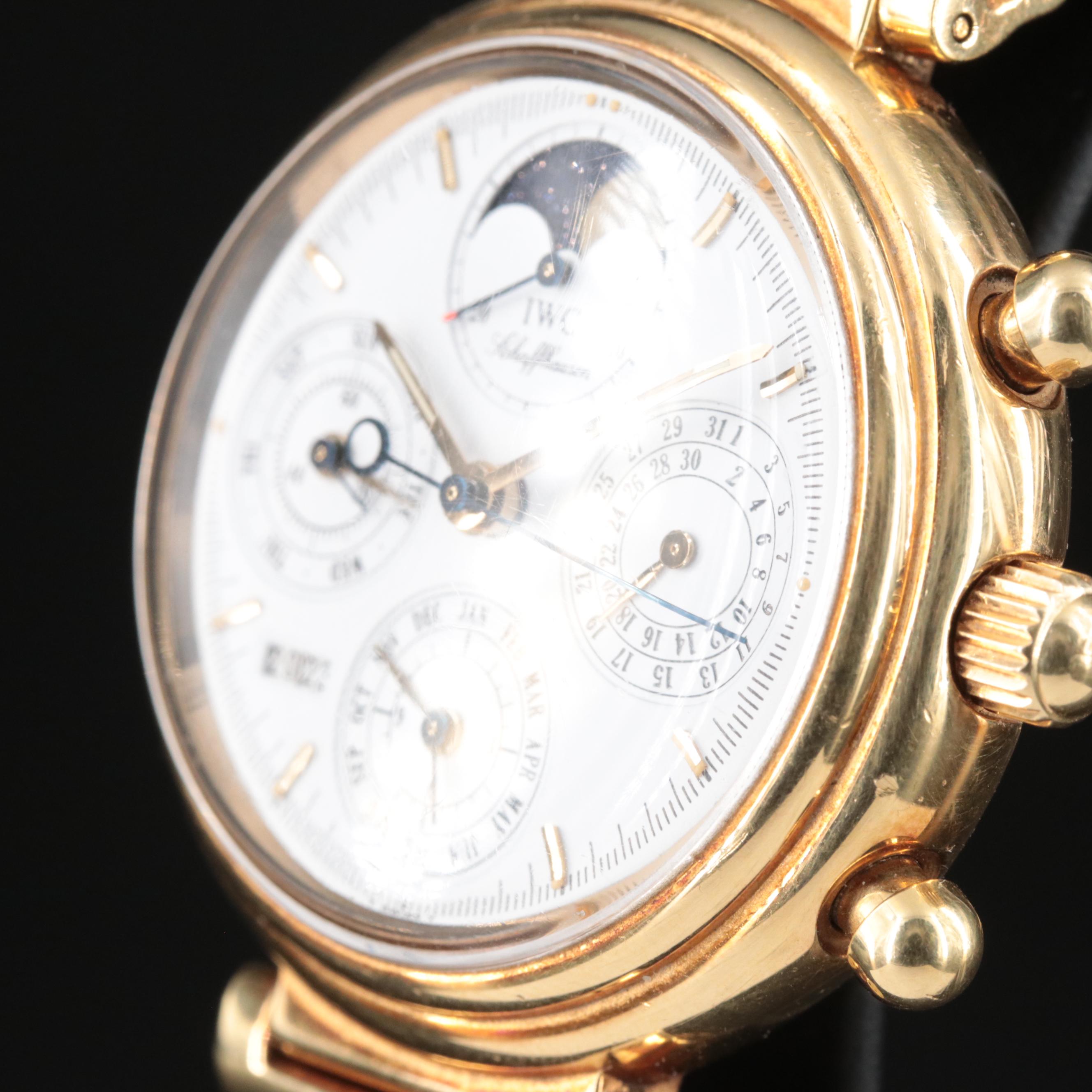 18K IWC Schaffhausen DaVinci Perpetual Calendar Watch
