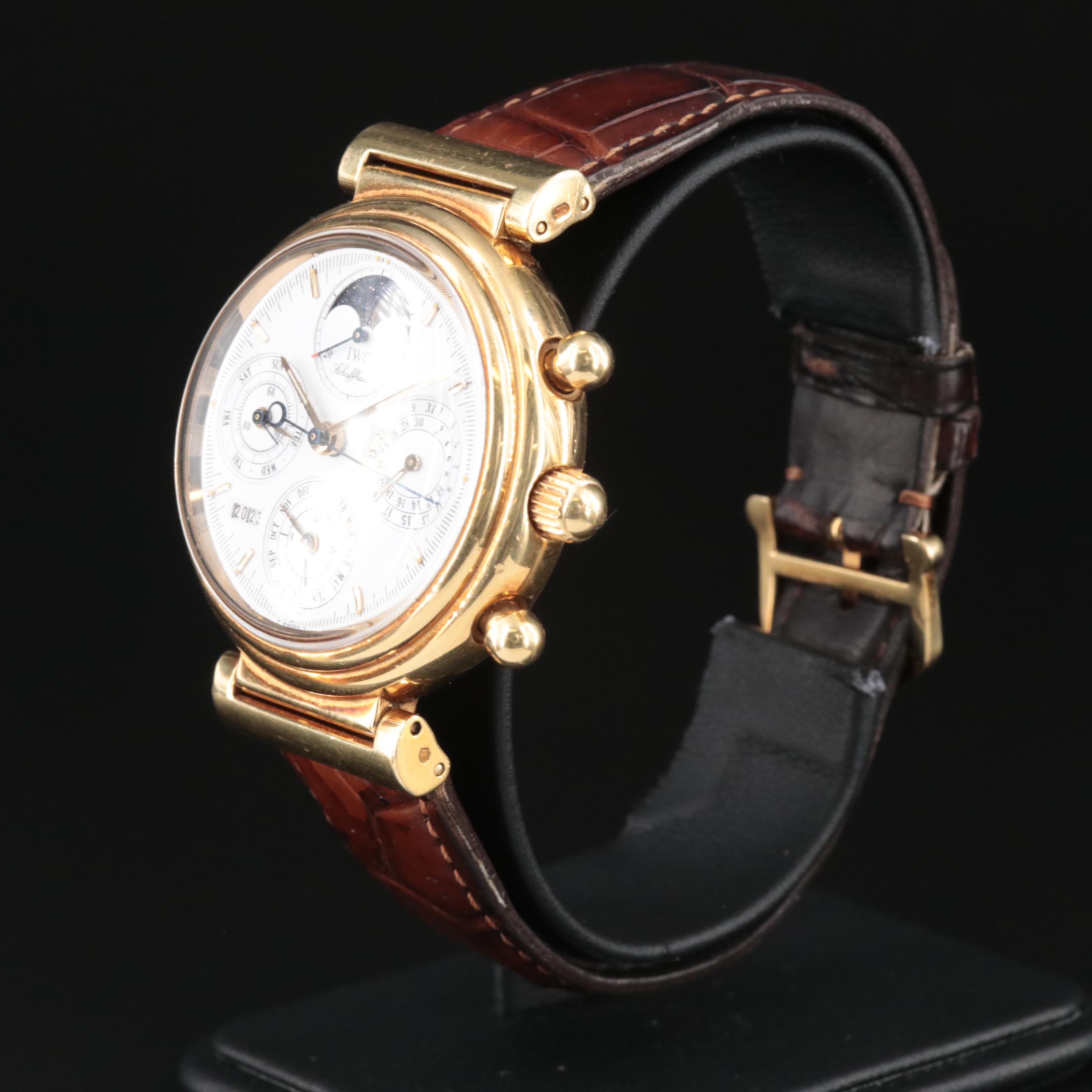 18K IWC Schaffhausen DaVinci Perpetual Calendar Watch